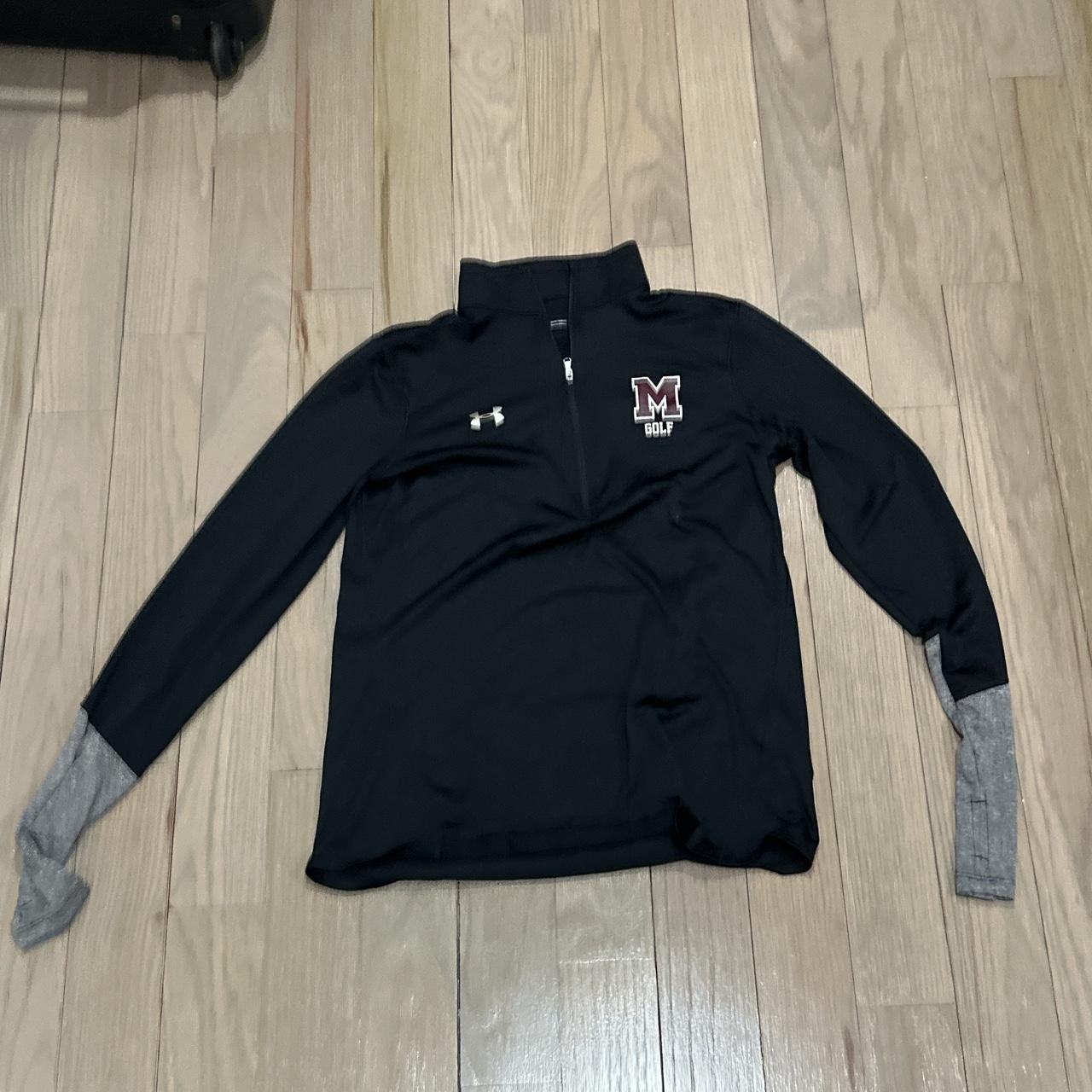 M Golf Zip Up Shirt Under armor Heat Gear Has thumb... Depop