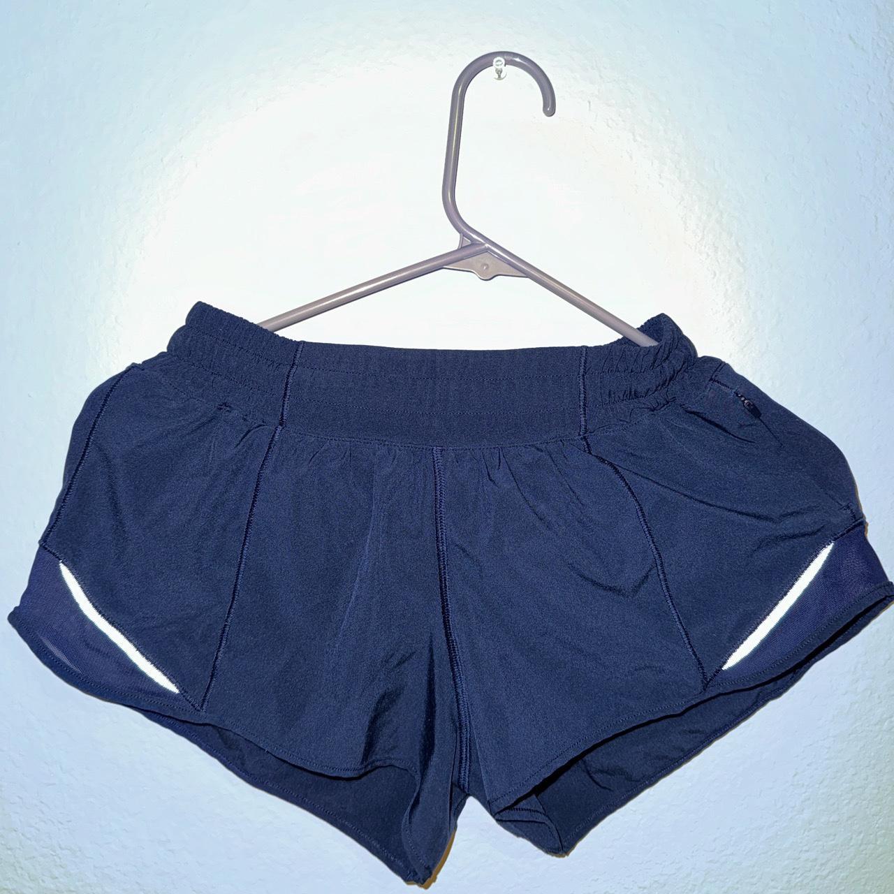 Navy blue lululemon shorts in perfect condition.... - Depop