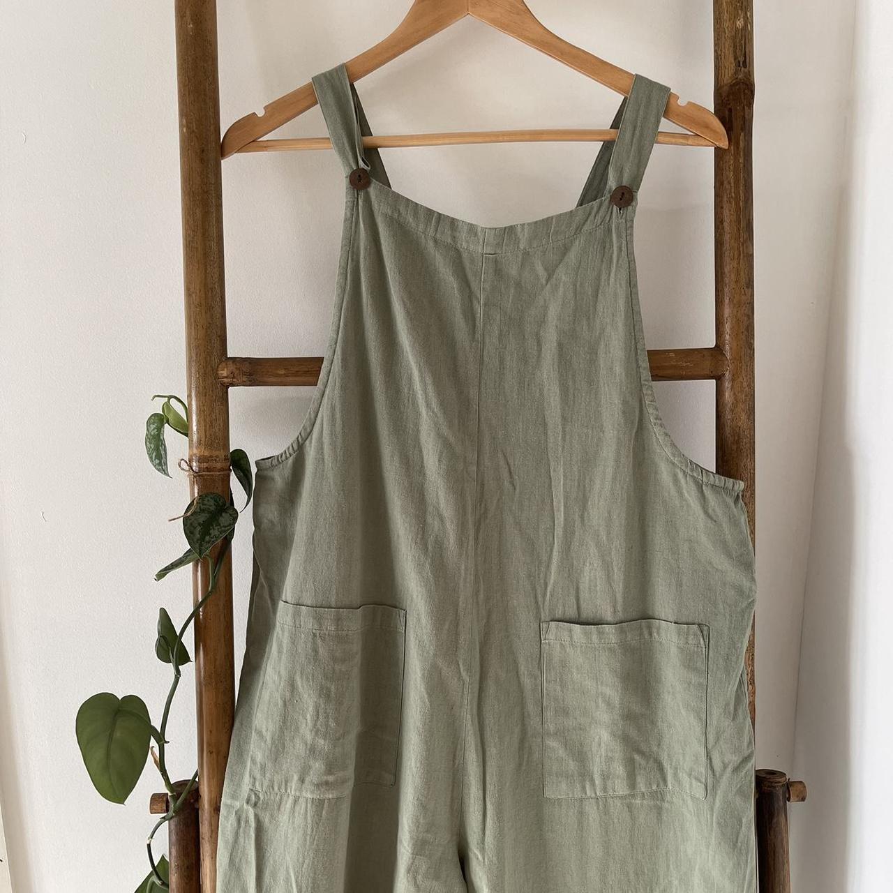Tree of life sage green overalls. Only worn a couple... Depop