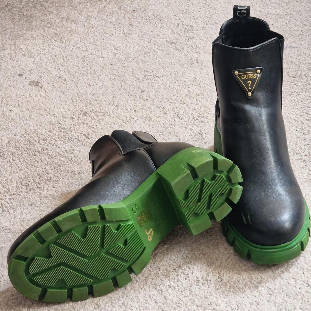 Guess green boots hotsell