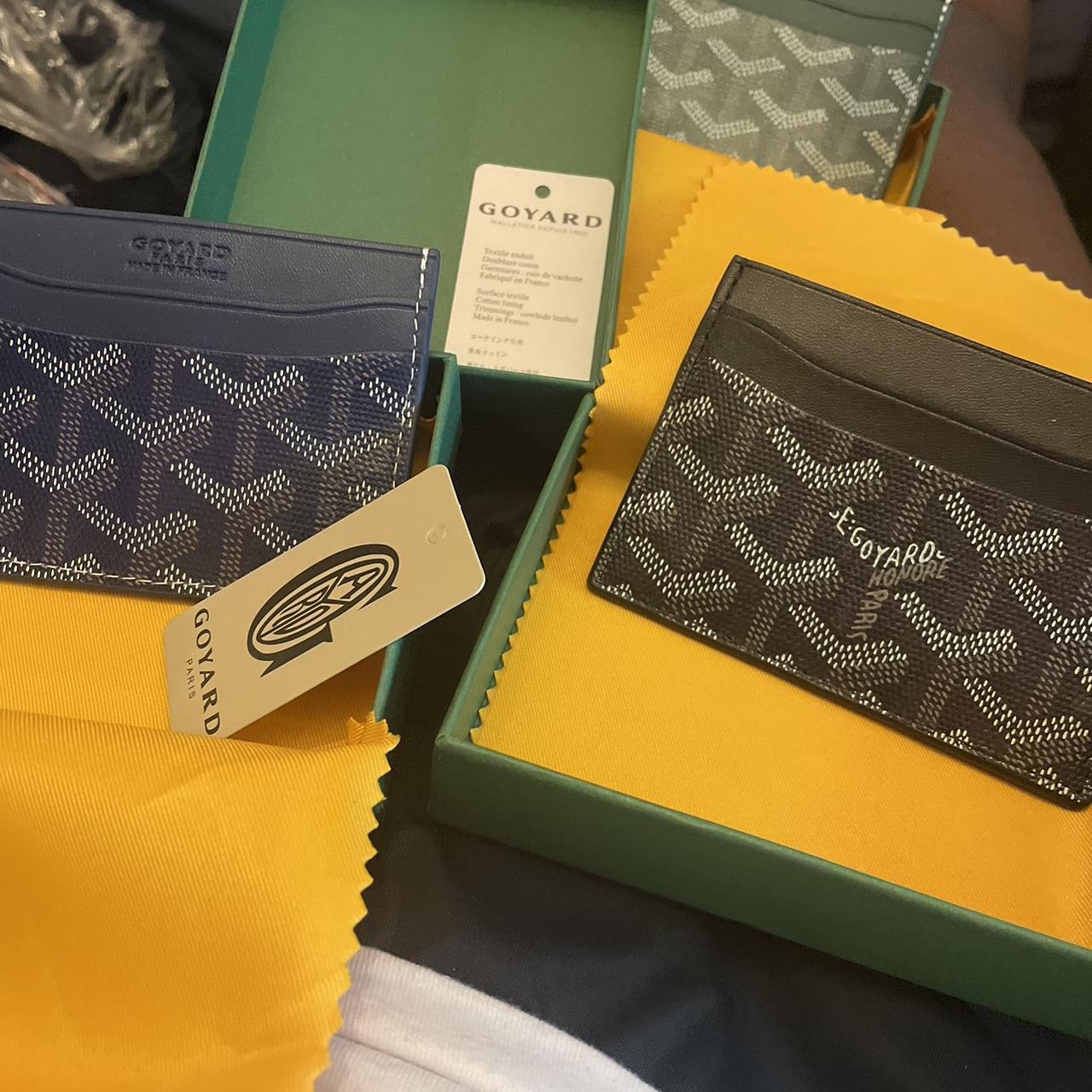 navy blue goyard bag - Depop