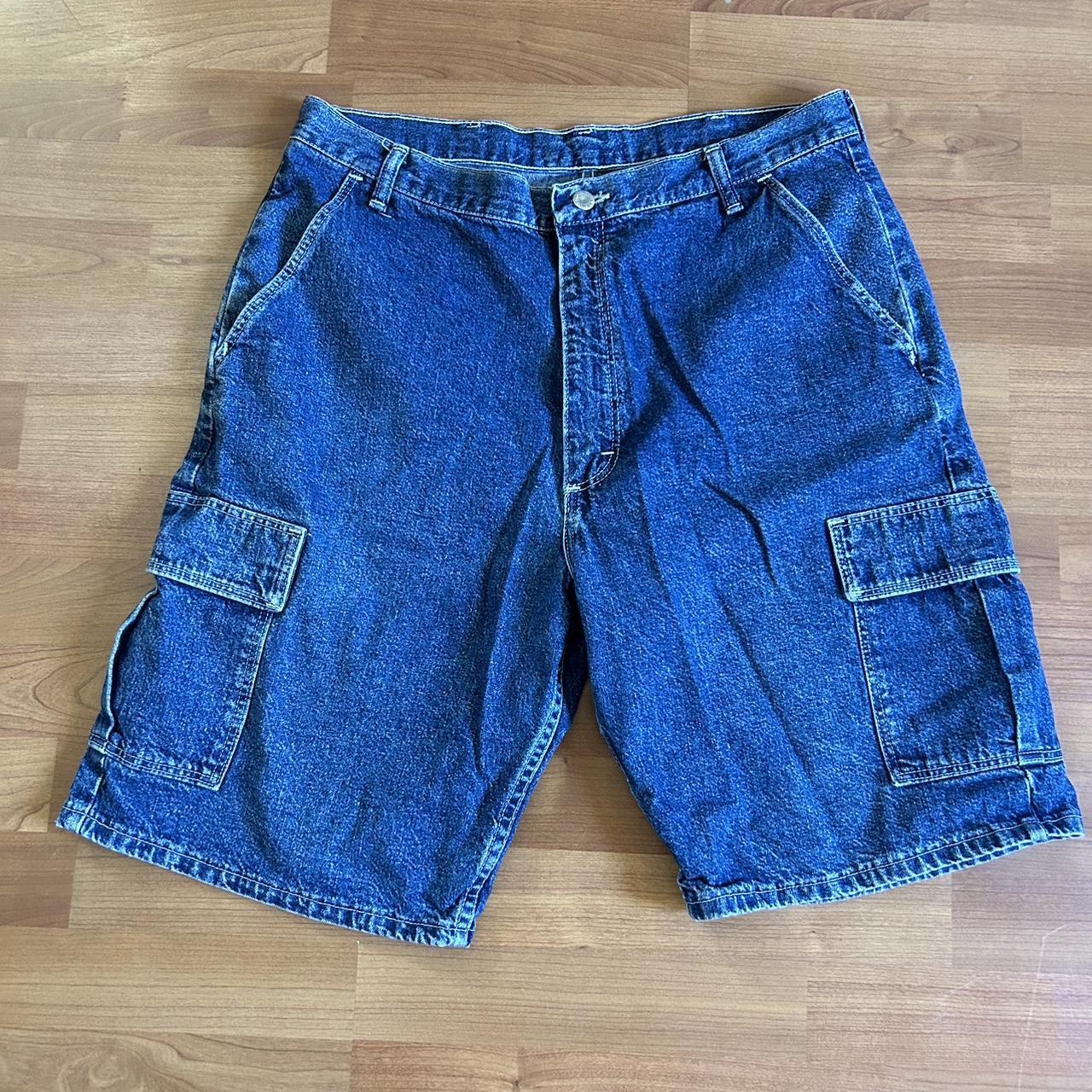 Wrangler blue sale jean cargo shorts