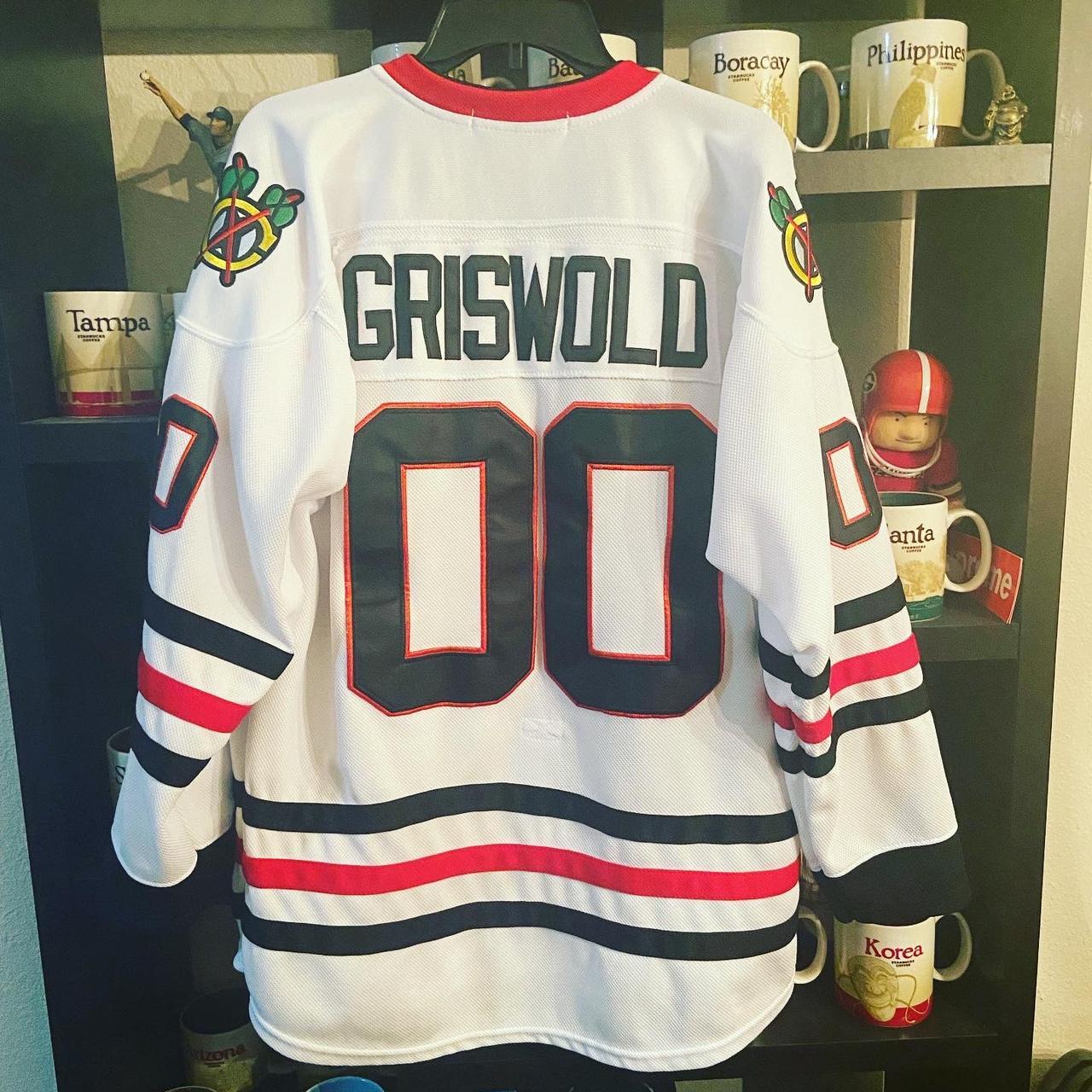 NHL, Shirts, Clark Griswold Nhl Chicago Blackhawks Hockey Top Jersey Used  Xl 0