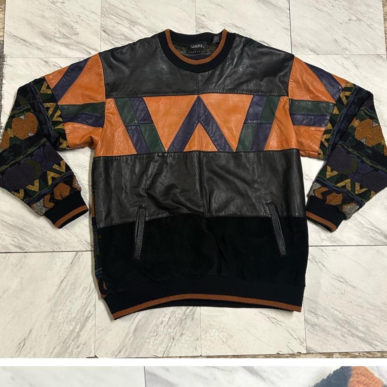 Coogi Men's Sweater - Multi/Black - XXL – Vintage… - image 1