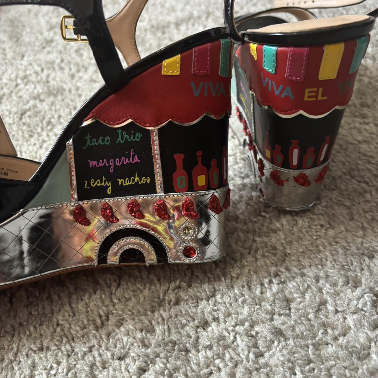 Kate Spade taco truck wedges. *heels need to be... Depop