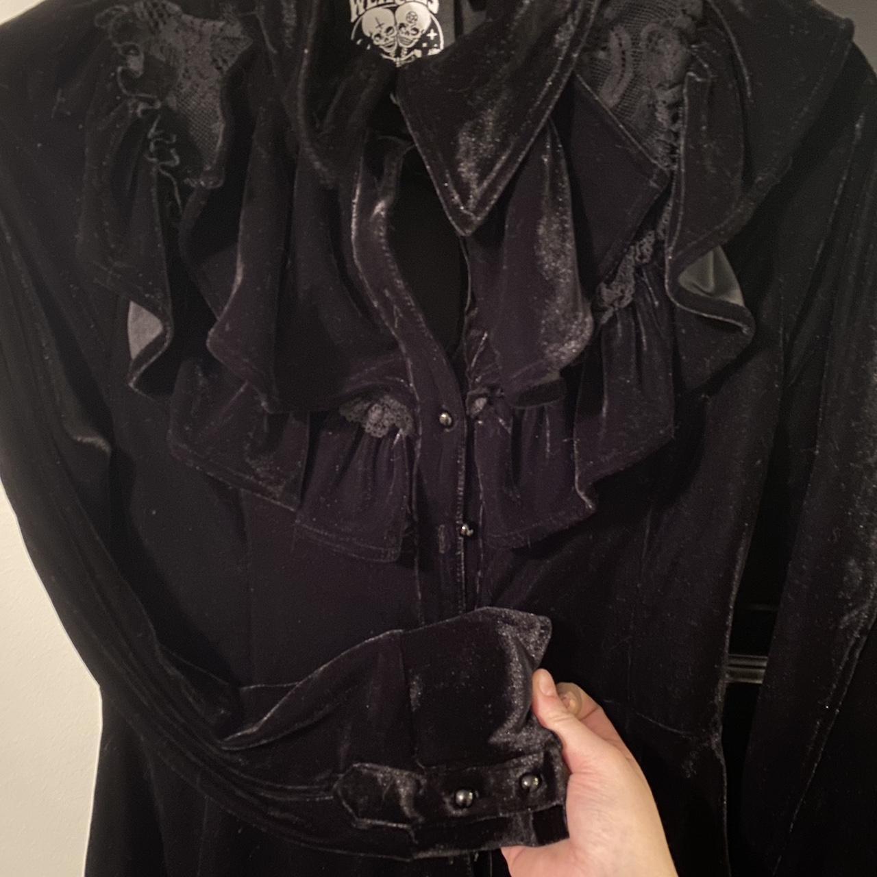 KILLSTAR velvet blazer blouse SIZE MEDIUM 🖤 complete... - Depop