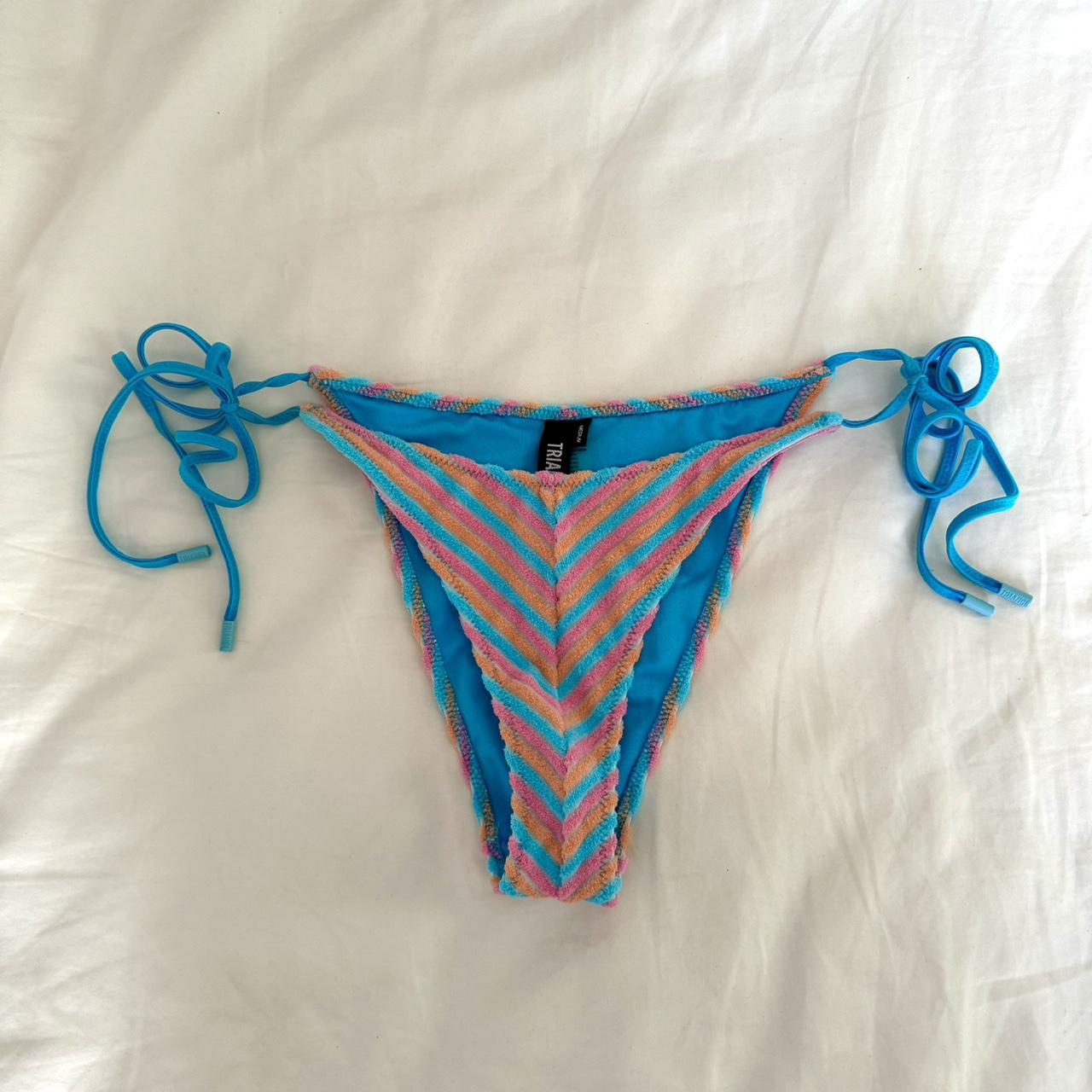 Triangl Vinca - Sherbet Stripe bikini set Size... - Depop