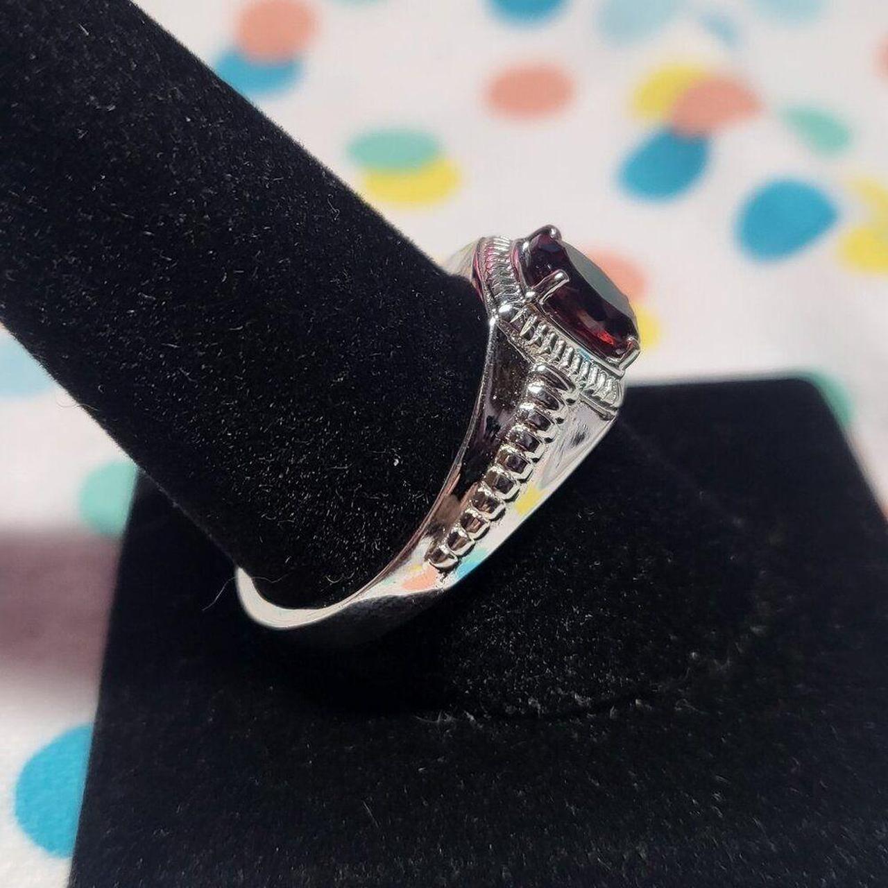 Source Unknown Men's Ring - Red/Silver – Mozambiq… - image 2