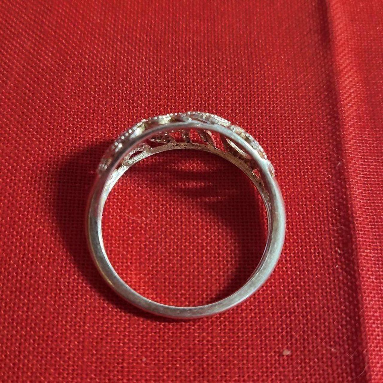 Source Unknown Women's Ring - Silver – Moissanite… - image 4