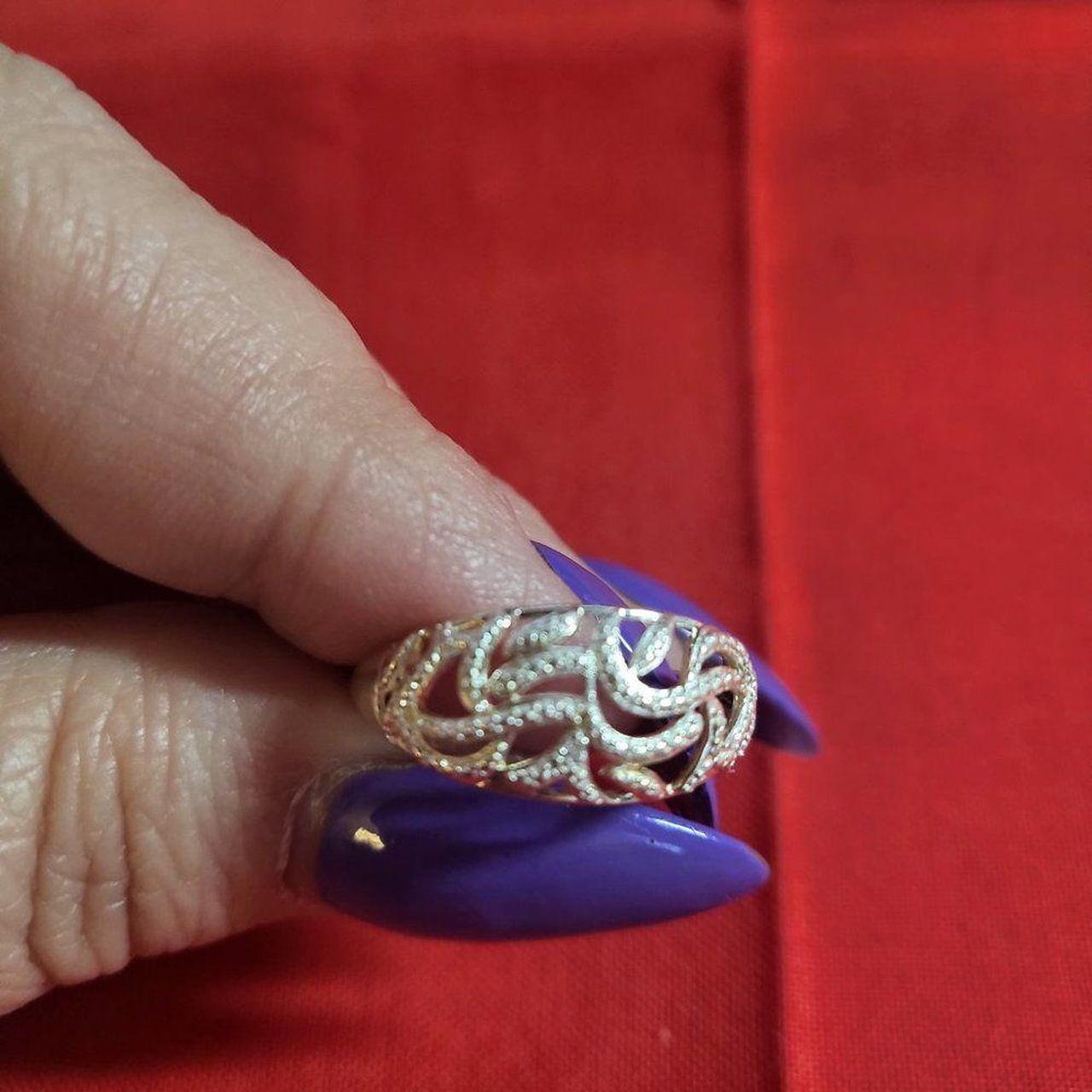 Source Unknown Women's Ring - Silver – Moissanite… - image 5