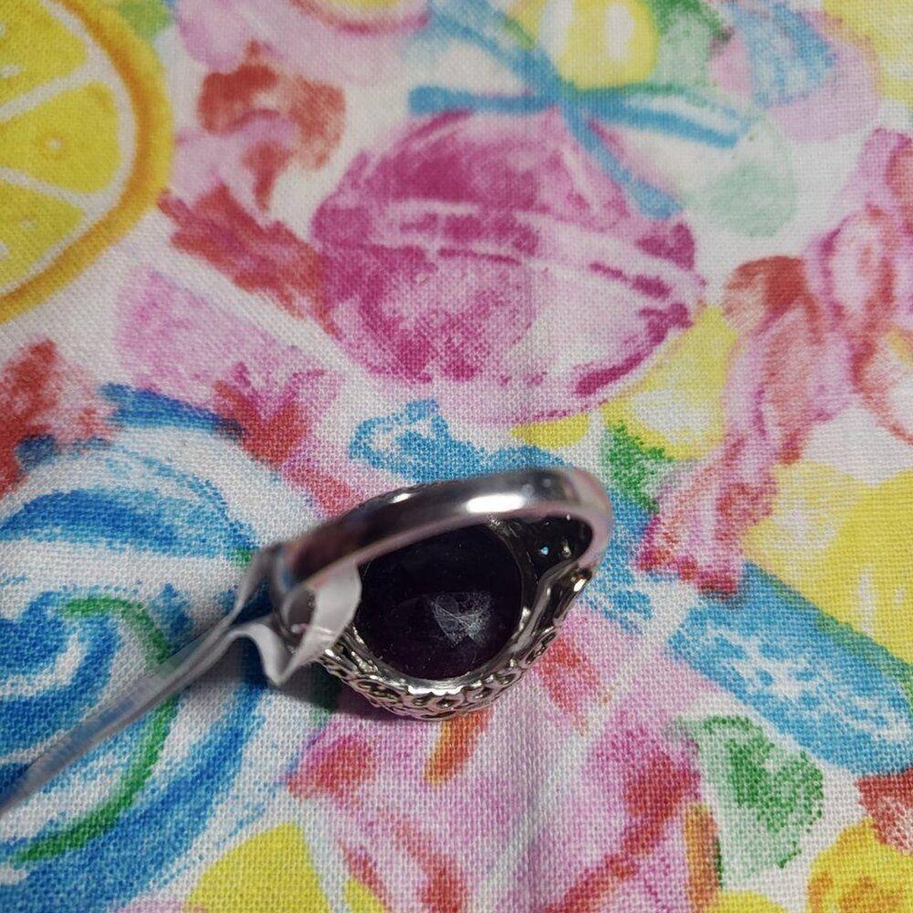 Source Unknown Women's Ring - White/Black – Large… - image 5