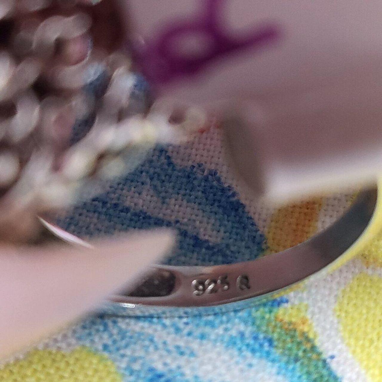 Source Unknown Women's Ring - White/Black – Large… - image 6