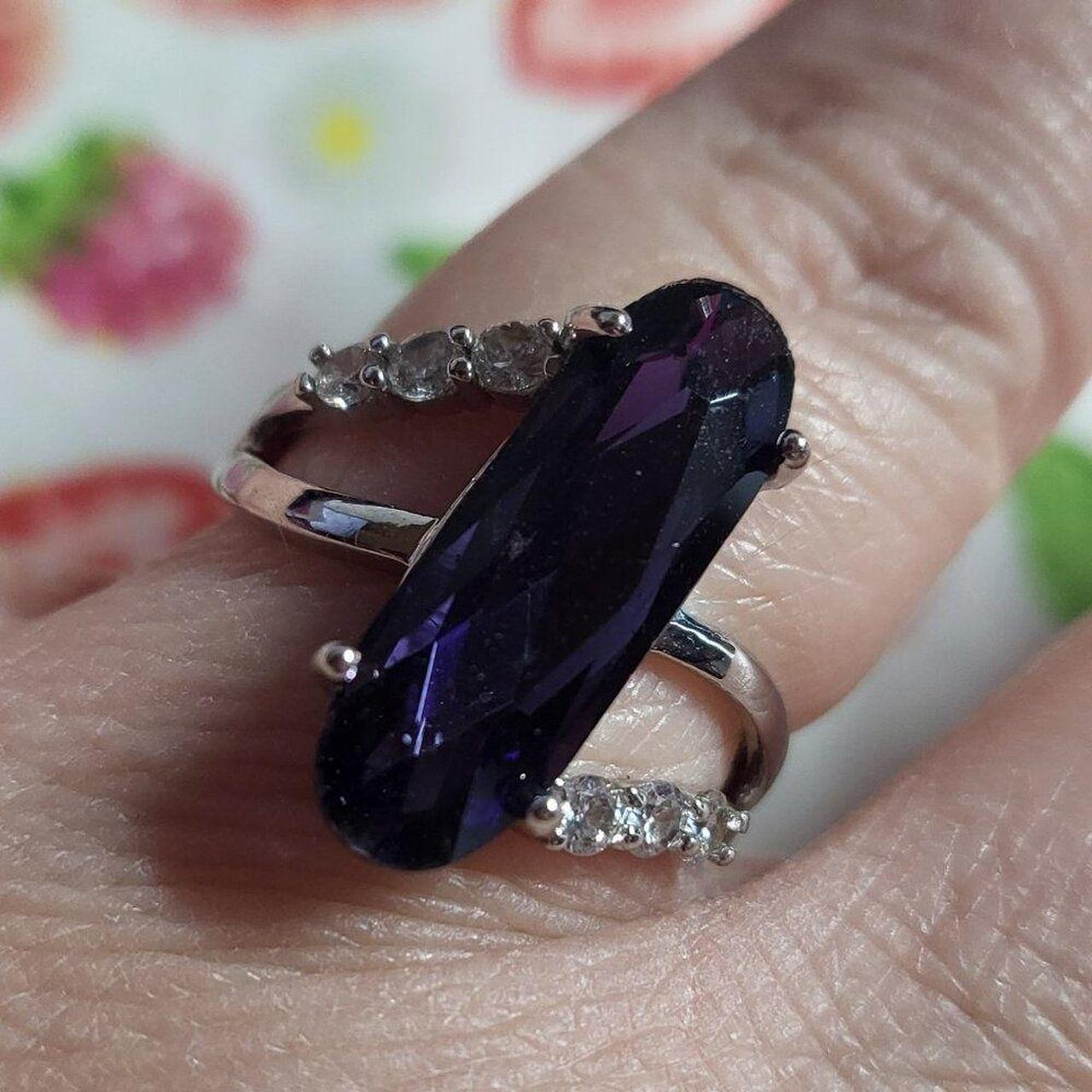 Source Unknown Women's Ring - Purple/Silver – Ame… - image 2