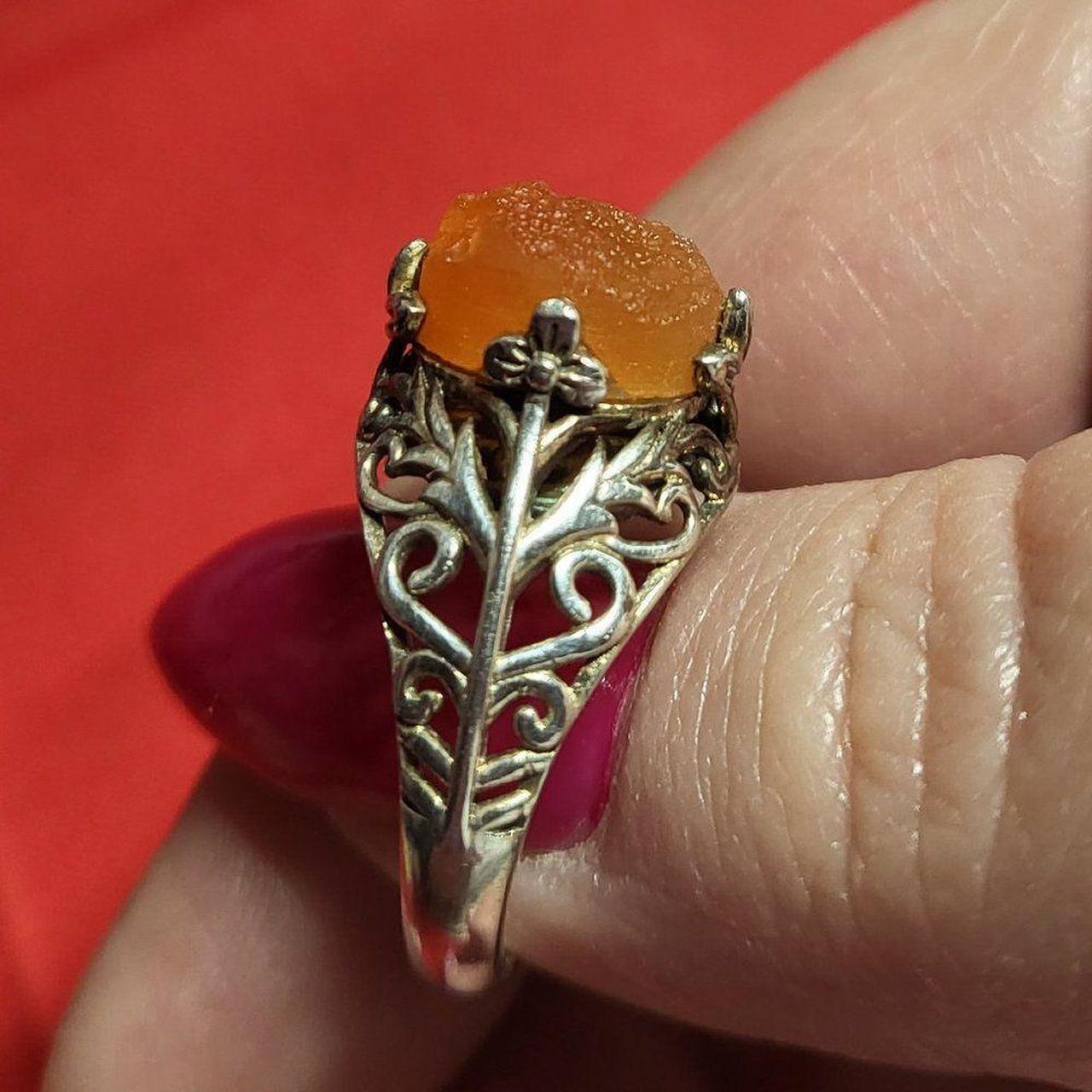 Source Unknown Women's Ring - Orange/Silver – Nat… - image 3