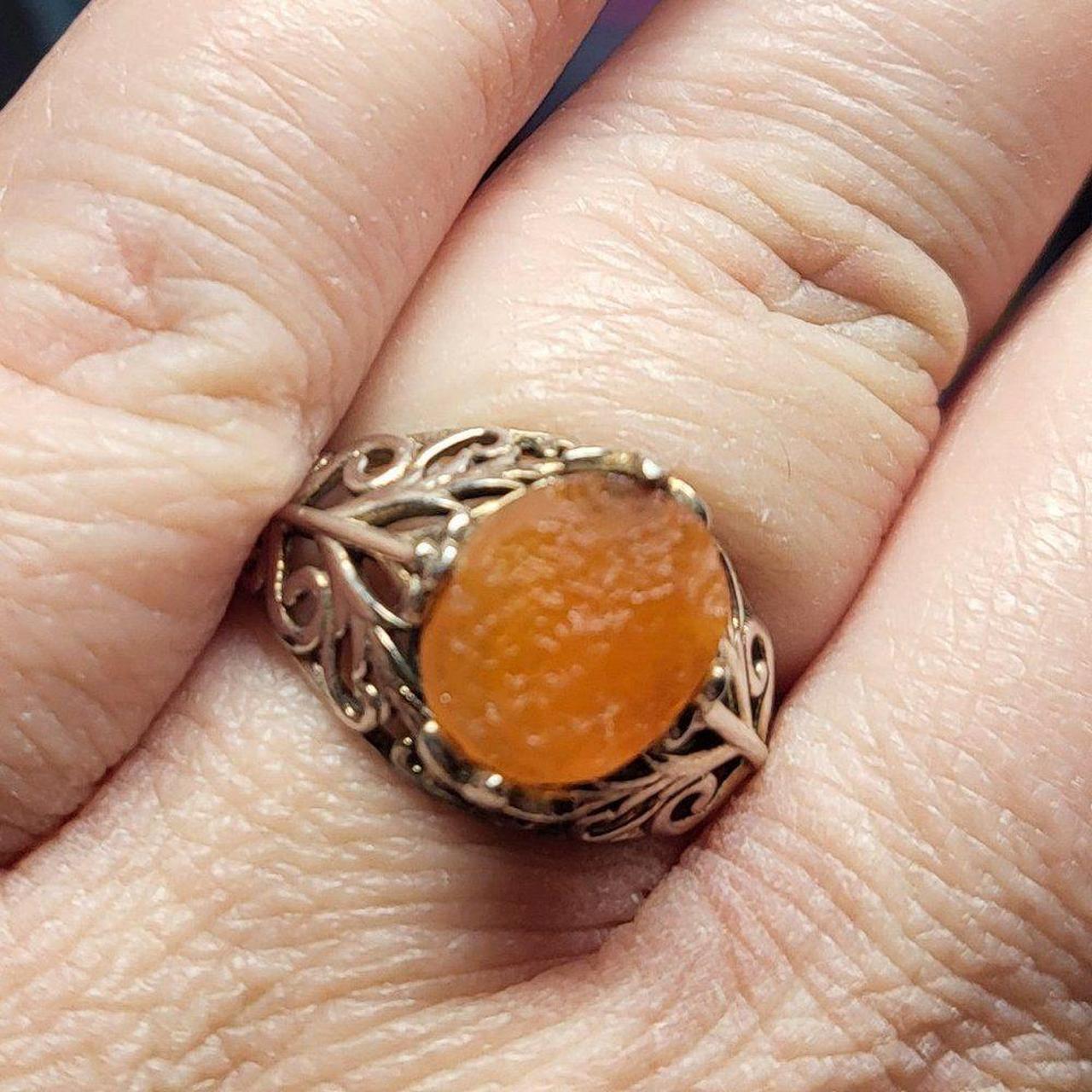 Source Unknown Women's Ring - Orange/Silver – Nat… - image 2