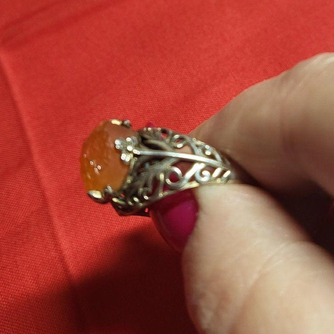 Source Unknown Women's Ring - Orange/Silver – Nat… - image 4