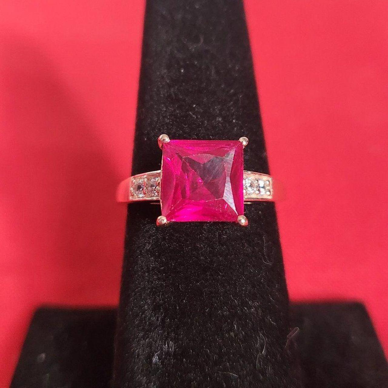 Source Unknown Women's Ring - Red/Gold – Simulate… - image 1