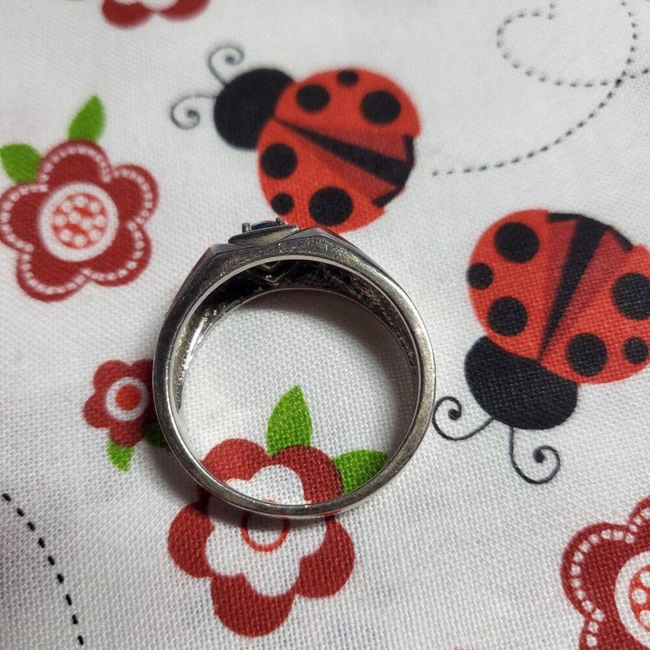 Source Unknown Men's Ring - Blue/Silver – Natural… - image 4