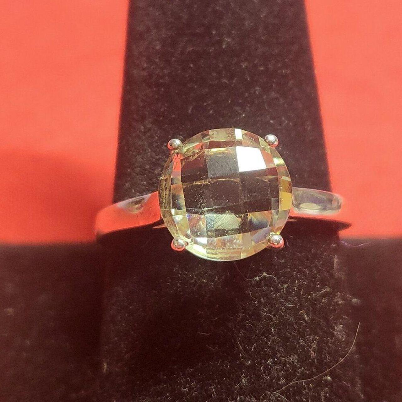 Source Unknown Women's Ring - Green/Silver – Natu… - image 1