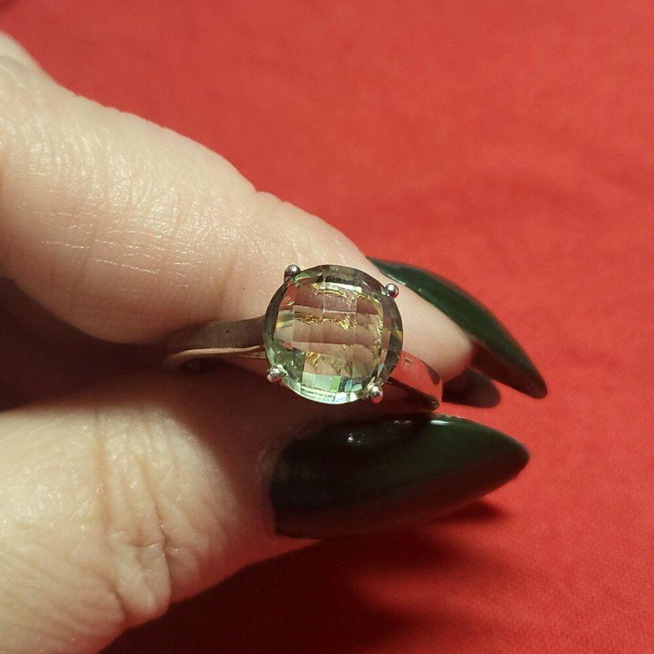 Source Unknown Women's Ring - Green/Silver – Natu… - image 5