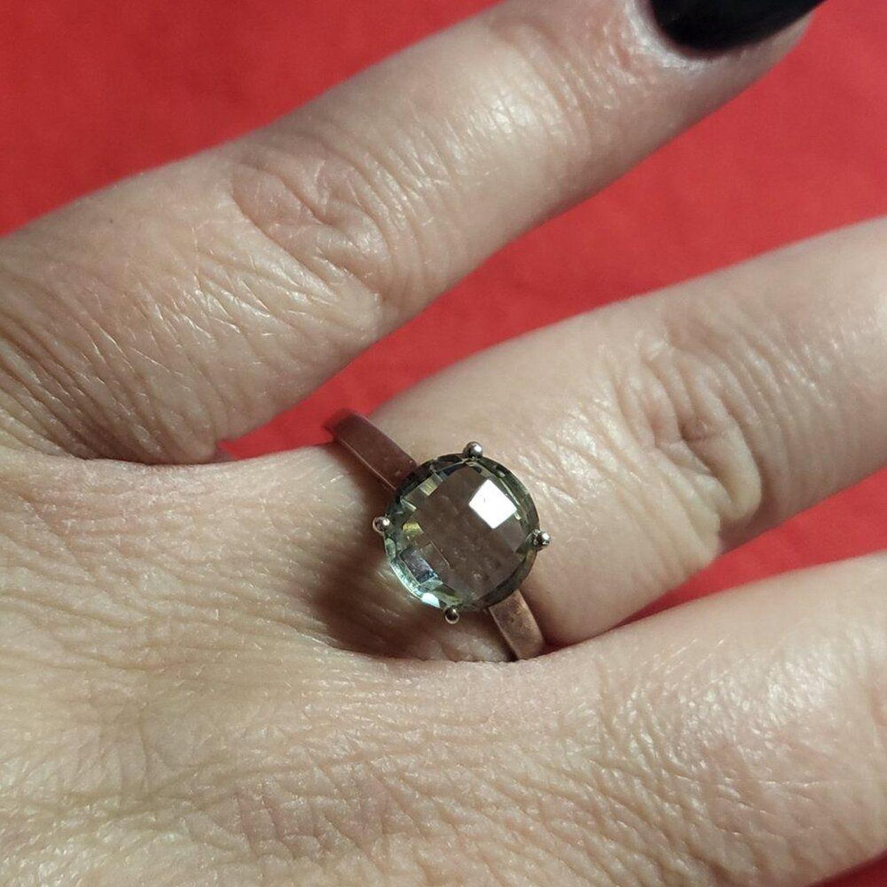 Source Unknown Women's Ring - Green/Silver – Natu… - image 3