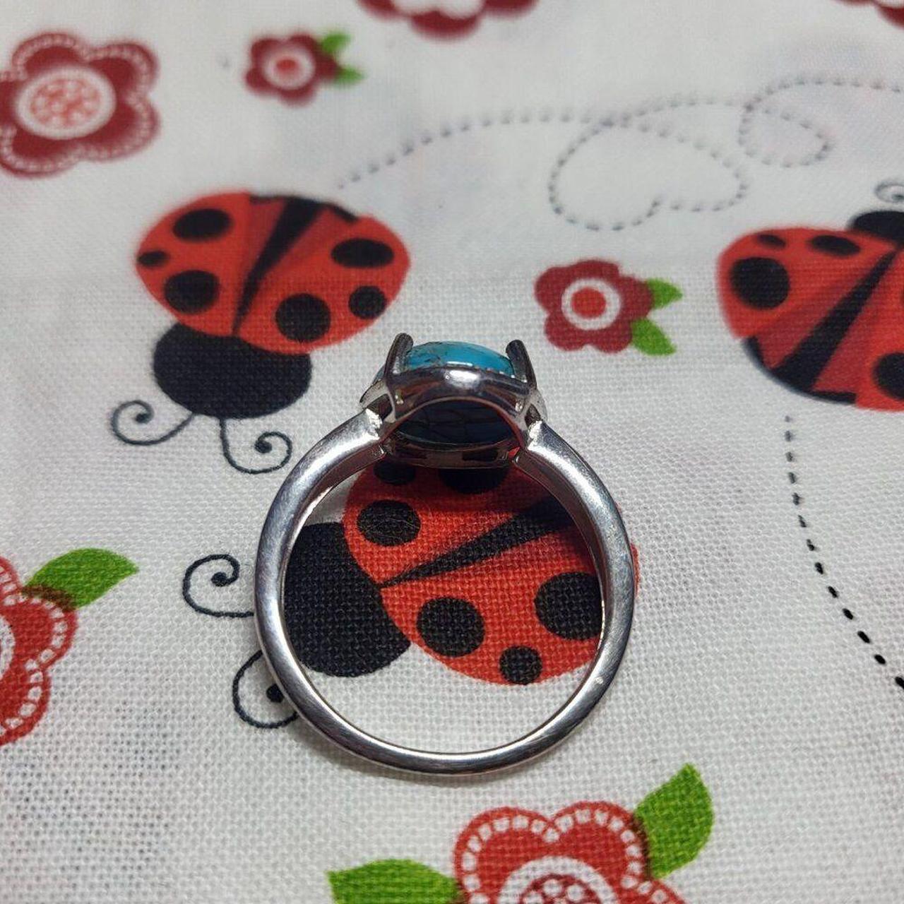 Source Unknown Women's Ring - Blue/Silver – Natur… - image 2