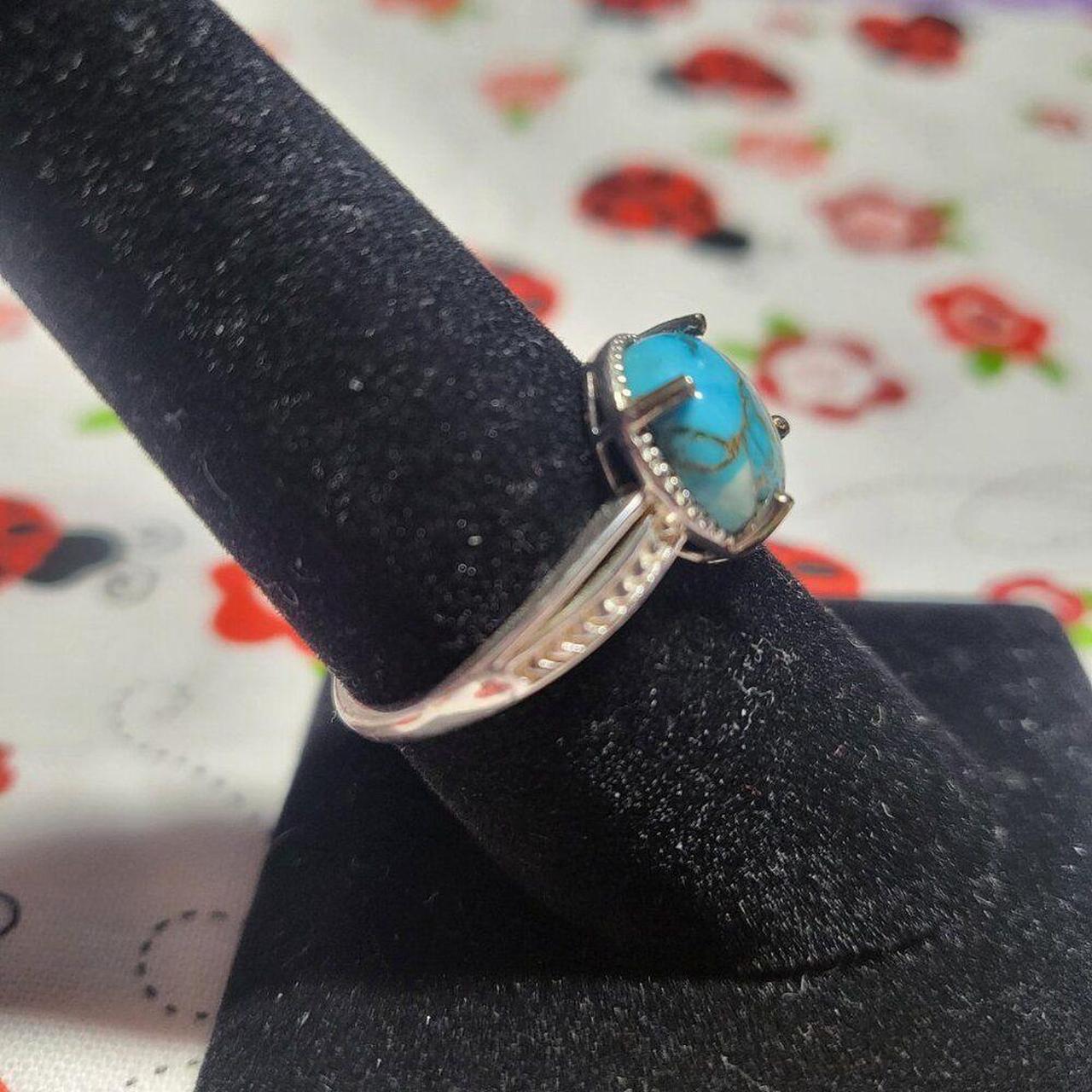 Source Unknown Women's Ring - Blue/Silver – Natur… - image 5