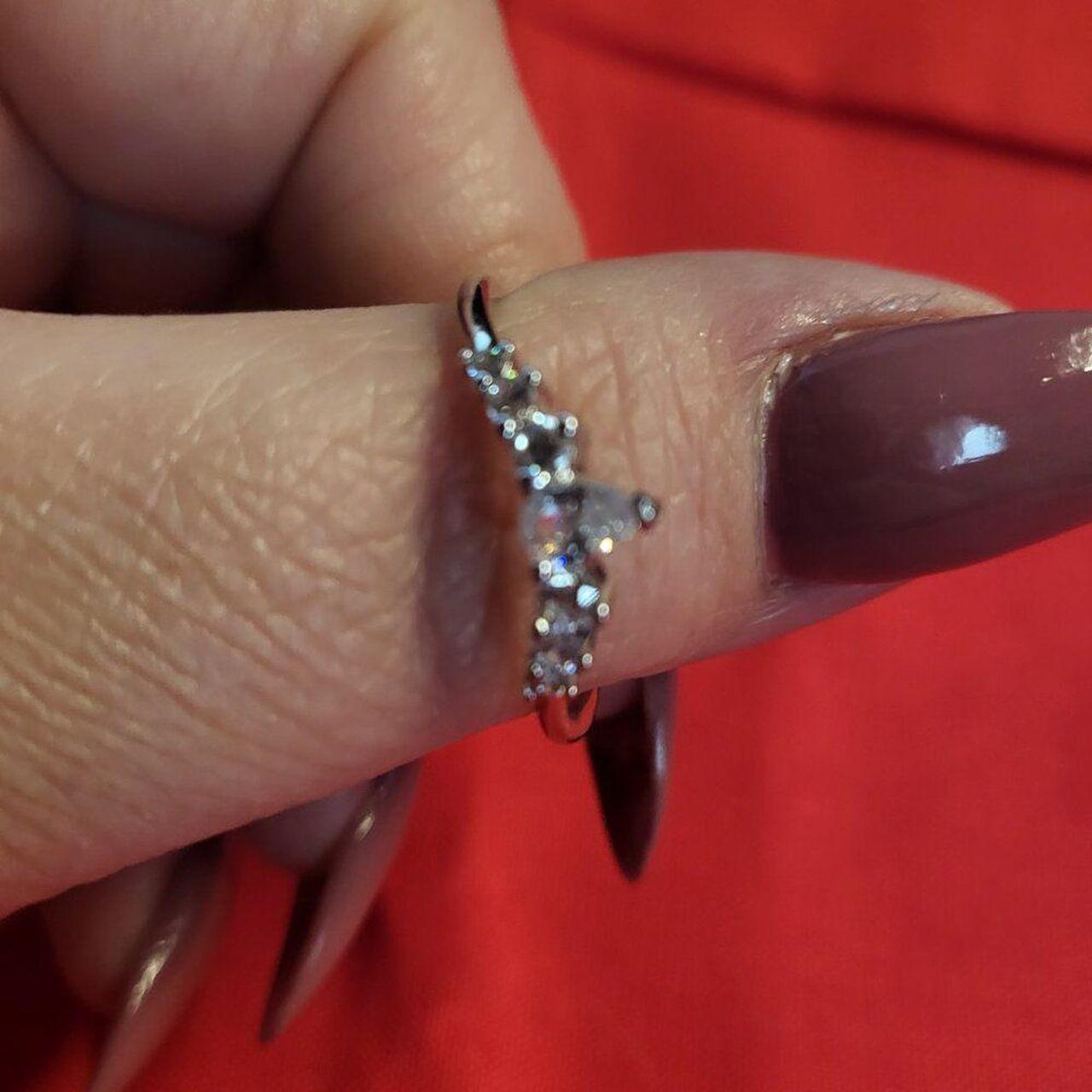 Source Unknown Women's Ring - Silver – Pear-Shape… - image 5