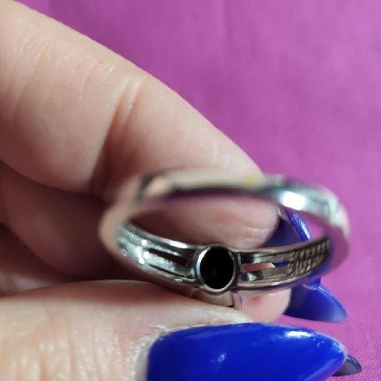 Source Unknown Women's Ring - Black/Silver – Thai… - image 2