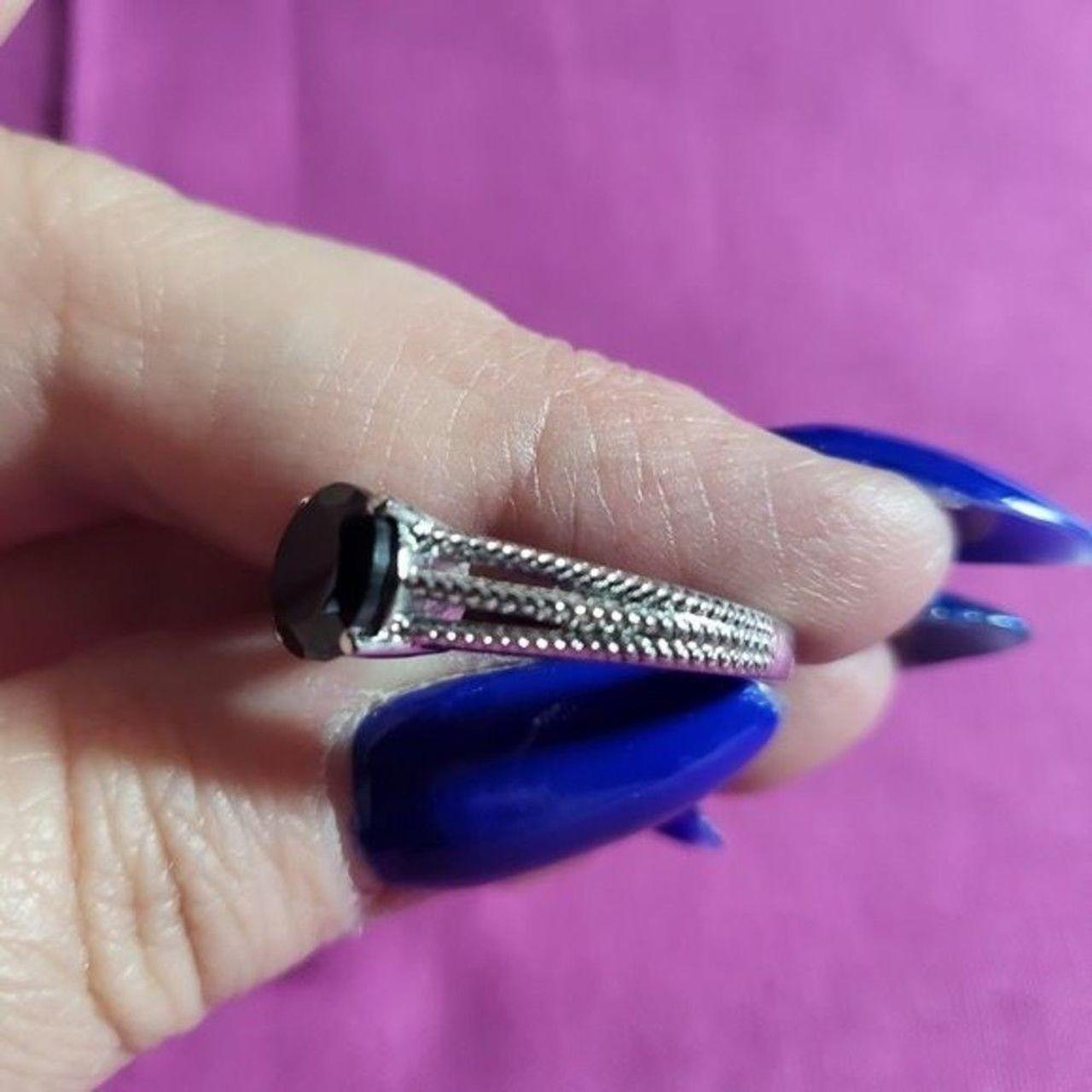 Source Unknown Women's Ring - Black/Silver – Thai… - image 4