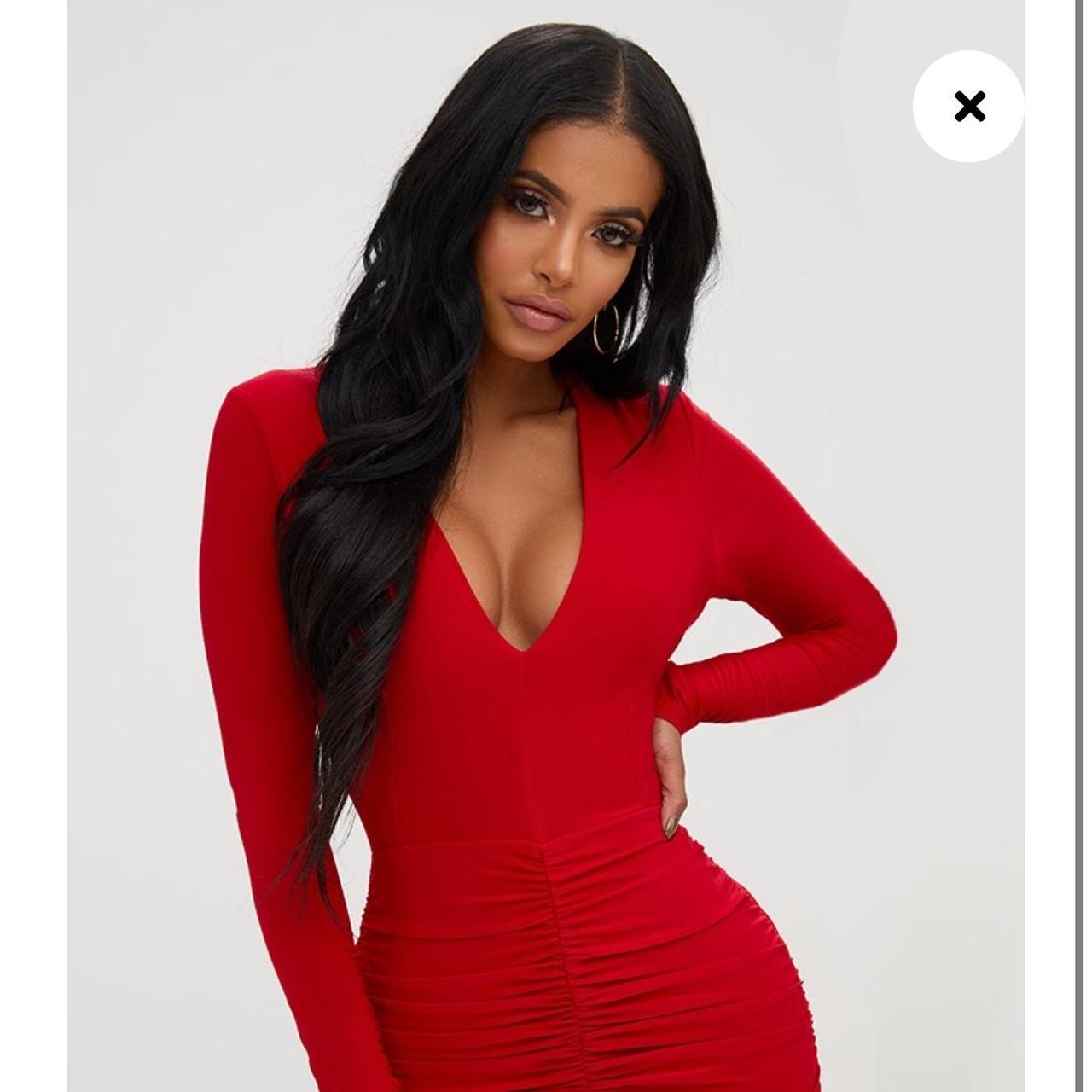 Red plt hot sale dress