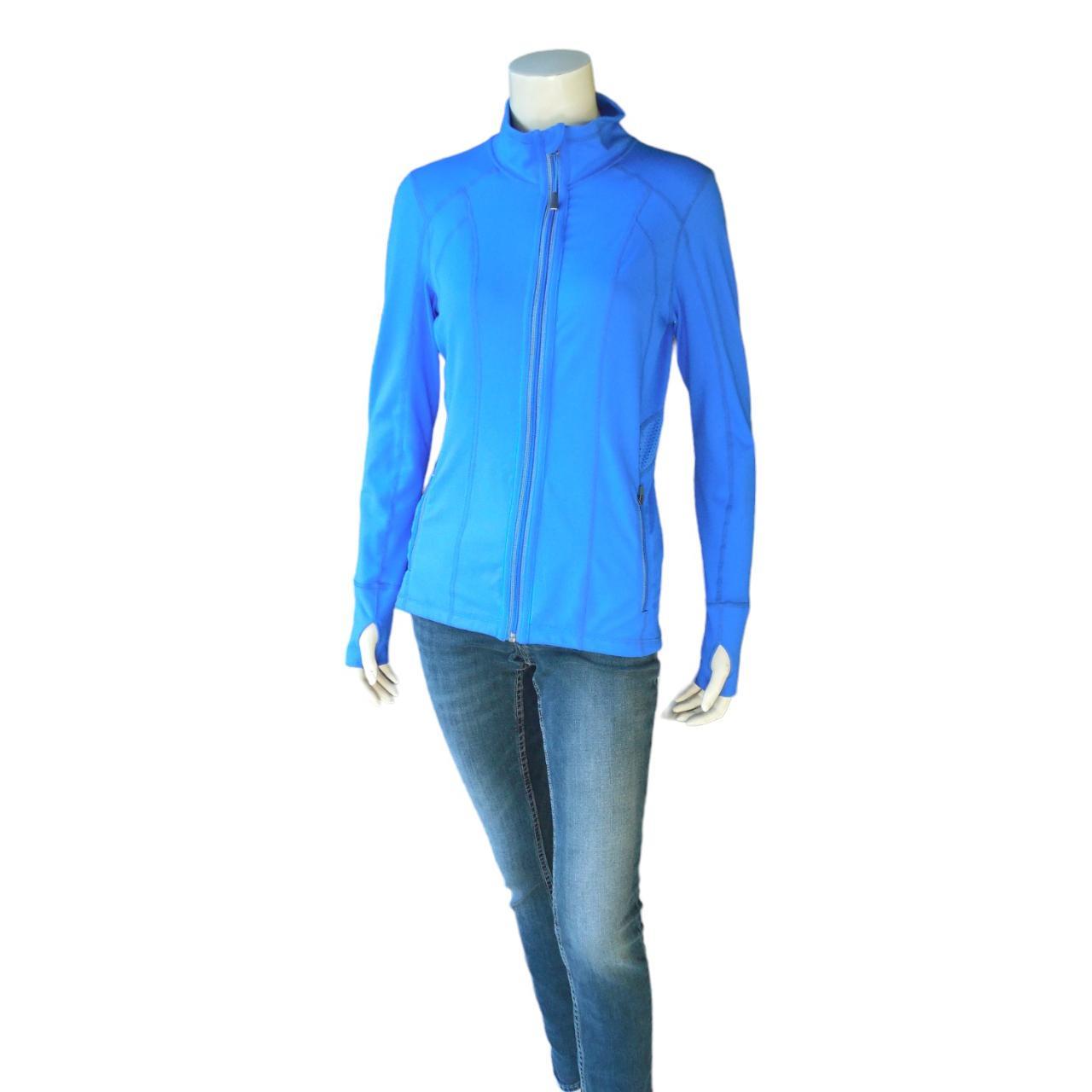 Tangerine Women's Active Full Zip Track Jacket Blue... Depop
