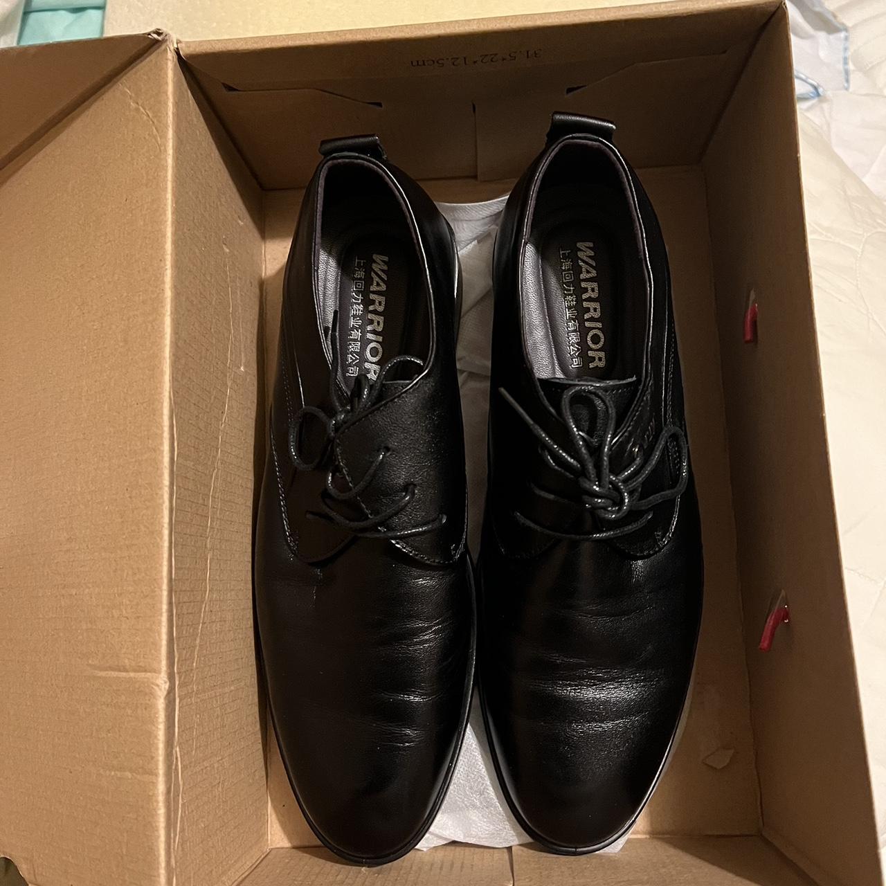 Fake leather shoes Never worn Foot length 25.5cm - Depop