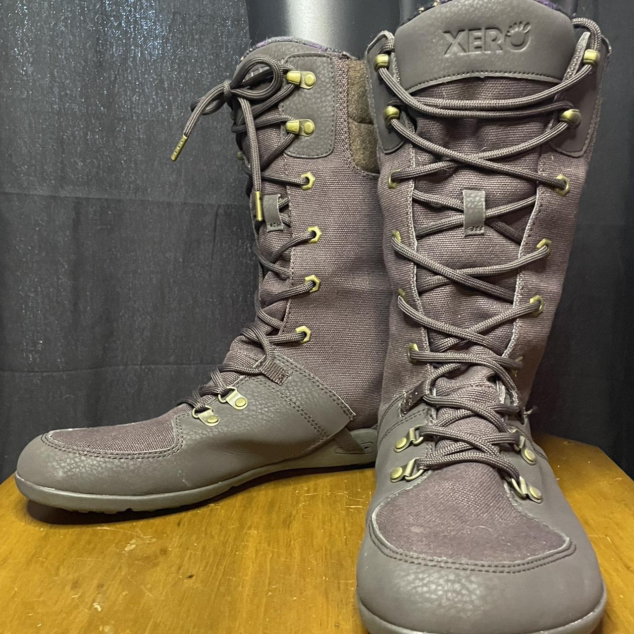 Plum colored outlet boots