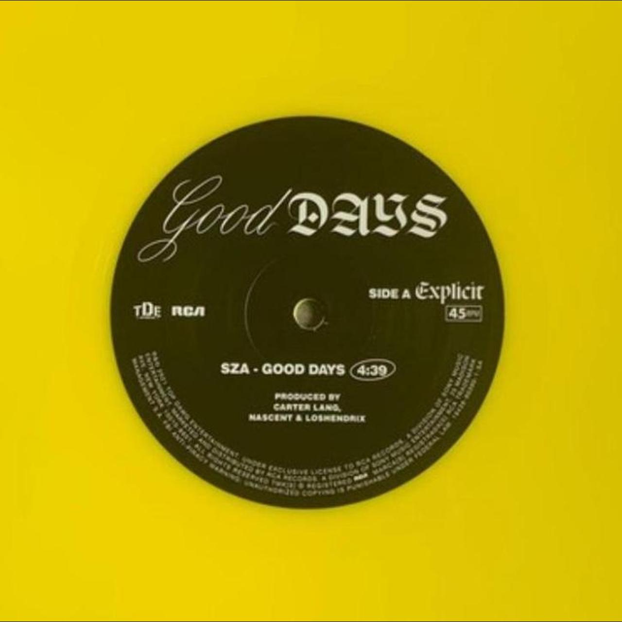 SZA - Good Days (10” Single, Yellow) Plays | Depop