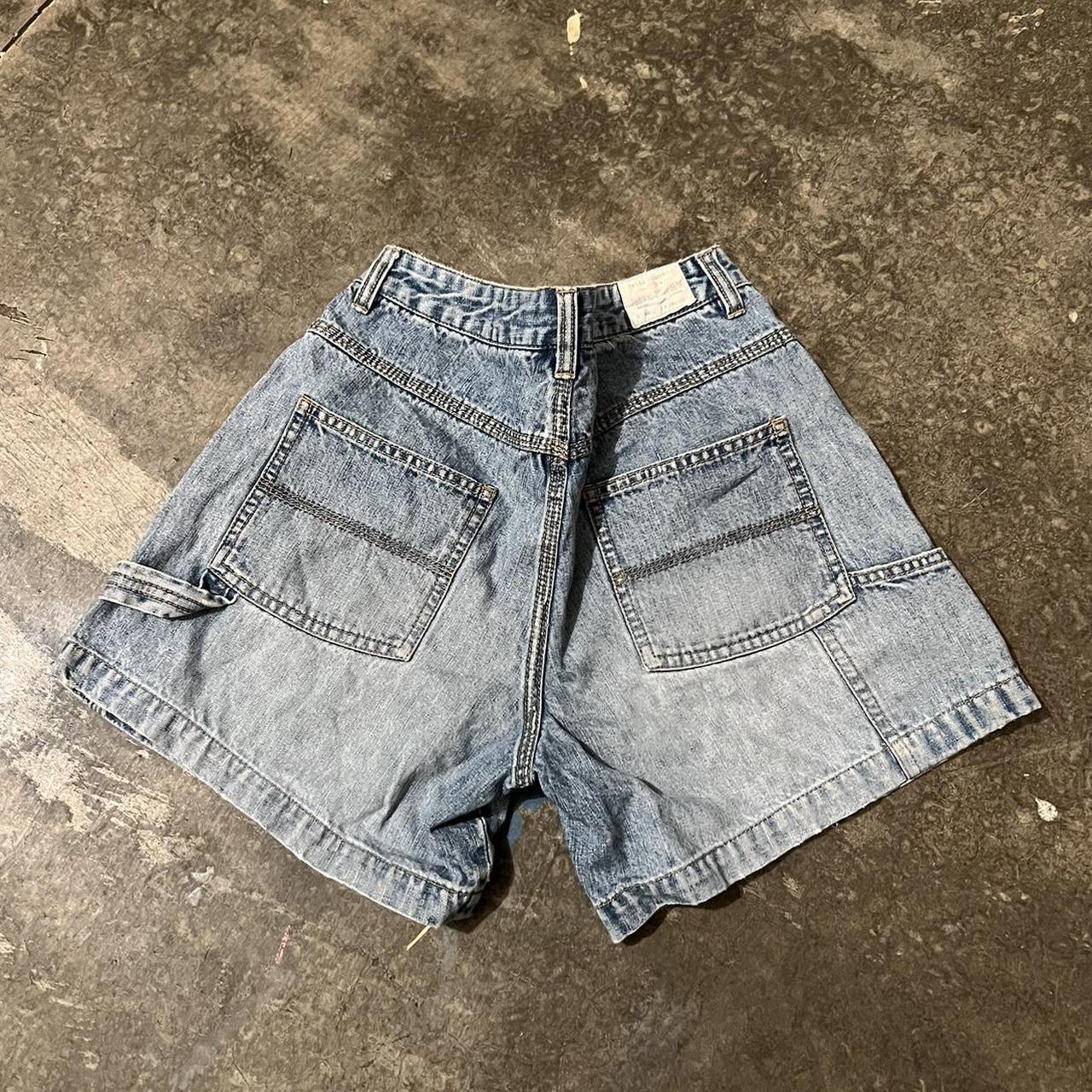 Vintage 80s style jorts light wash carpenter jorts.... - Depop