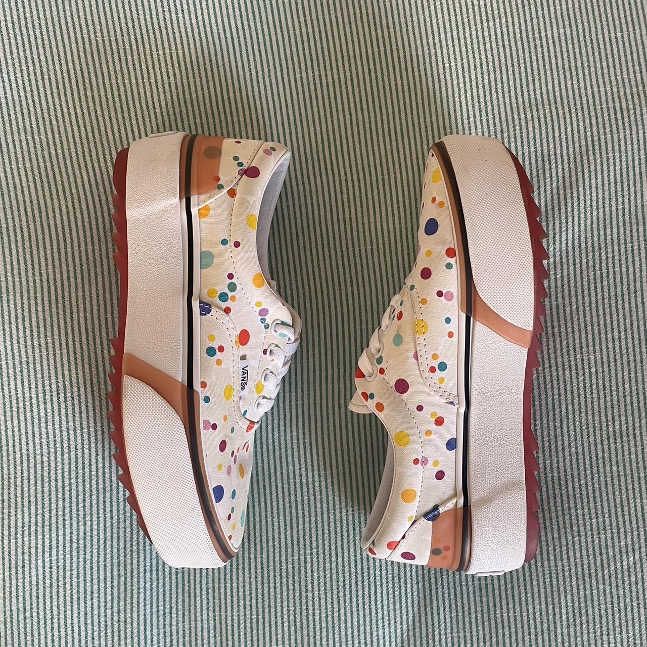 Stacked Vans Uv Ink Vans Floral Polka Dot Uv Ink Vans Shoes Vans