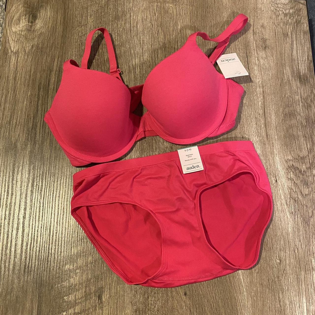 Hot pink bra and underwear set, Bra is size 36B and