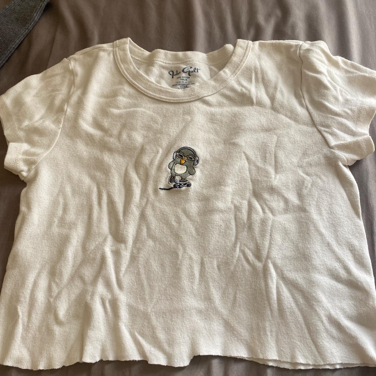Hand cut brandy graphic baby tee Depop