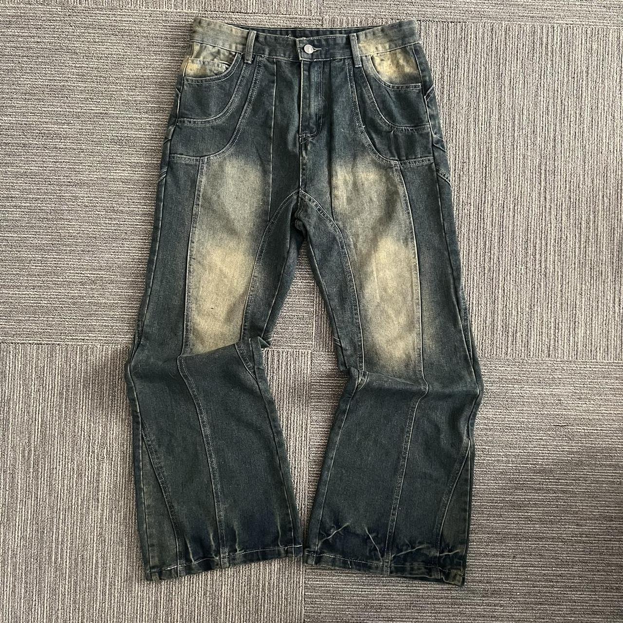 Men's Seven7 Jeans Distressed Straight Fit Denim - Depop