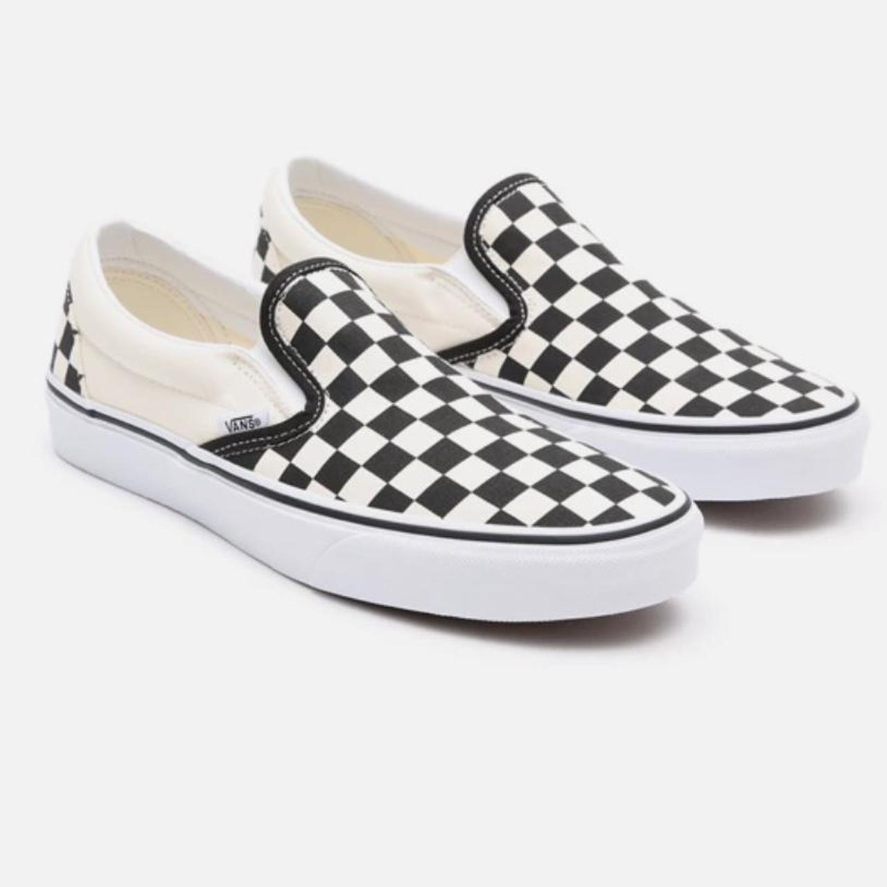 Vans checkerboard trainers *they need a clean as... - Depop