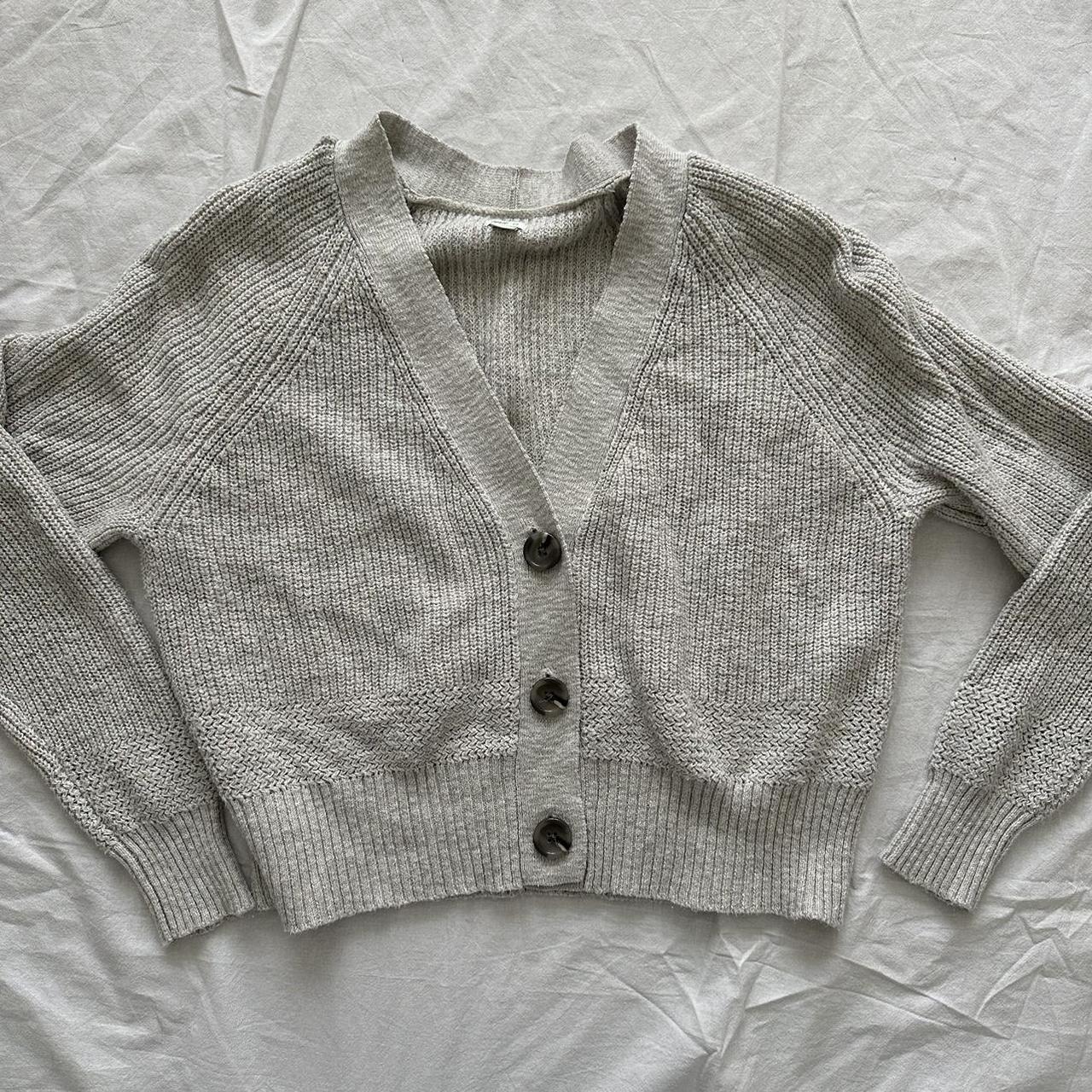 Aerie Women's Grey Cardigan | Depop