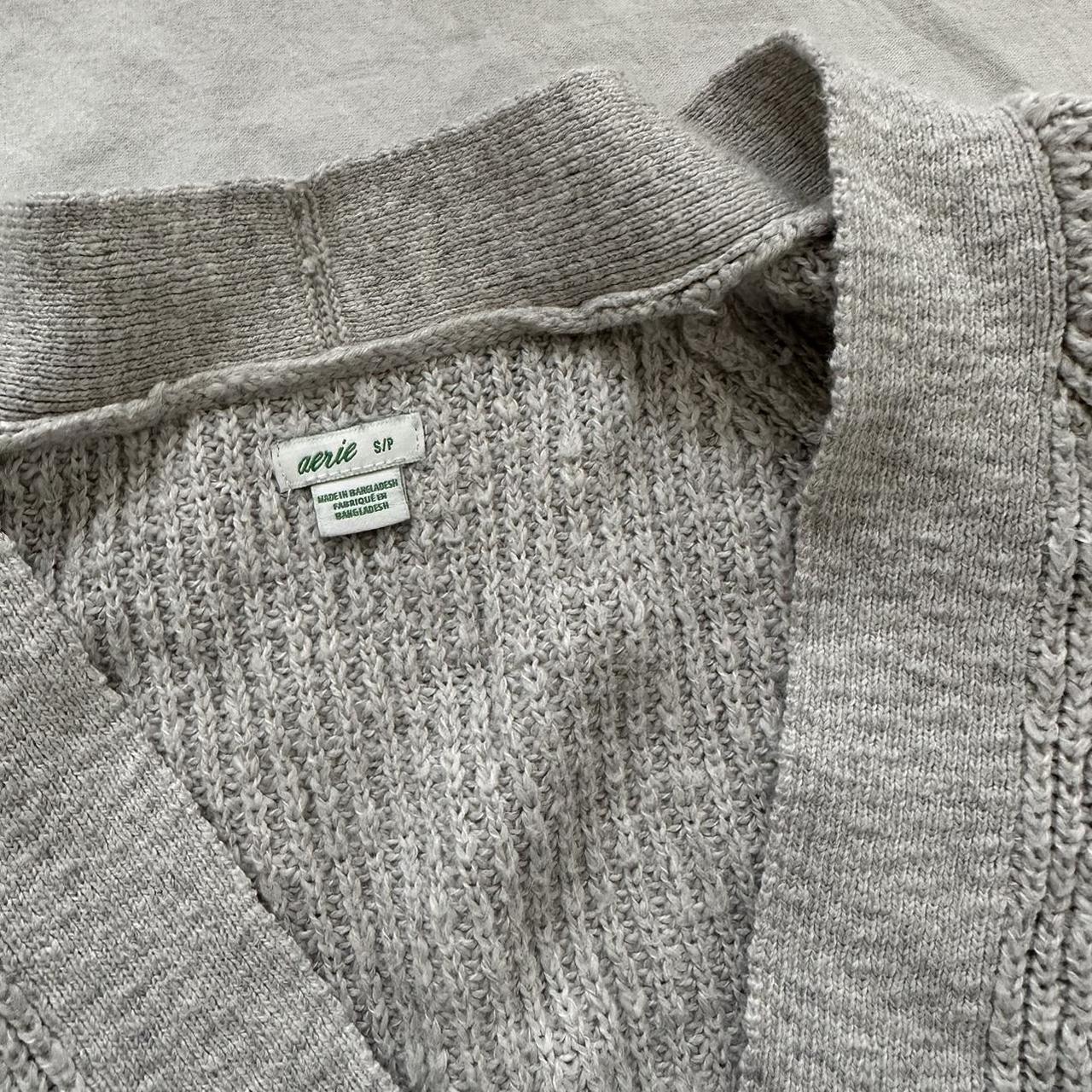 Aerie Women's Grey Cardigan | Depop