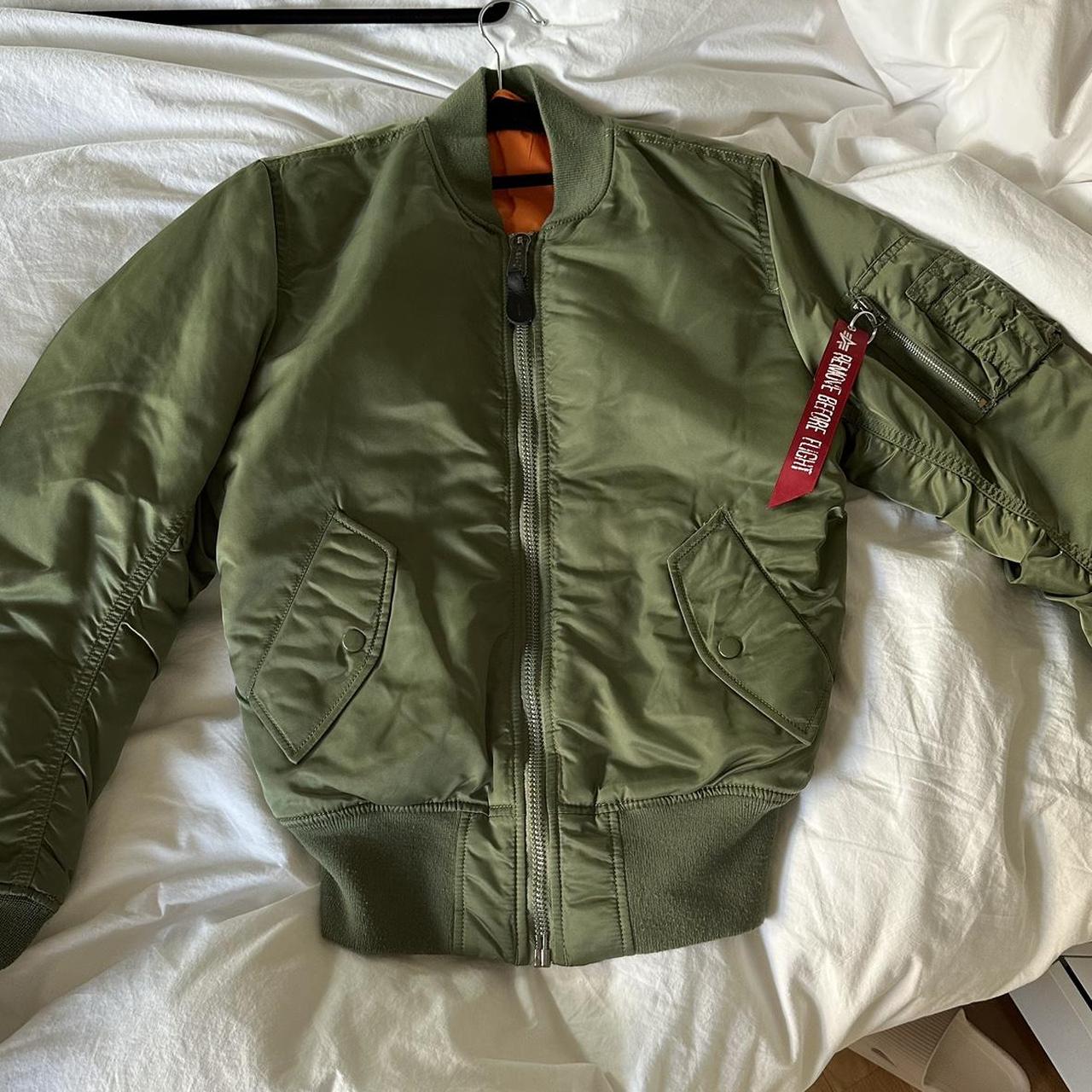 Women’s Alpha Industries bomber jacket - barely worn... - Depop