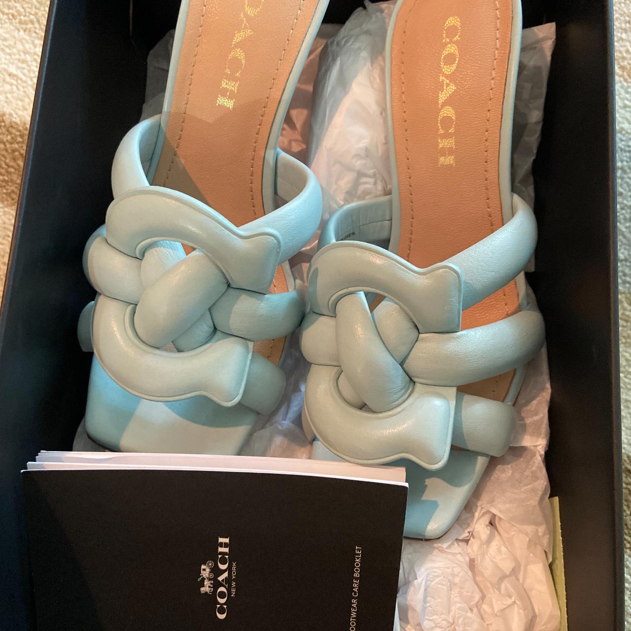 Coach blue hot sale sandals