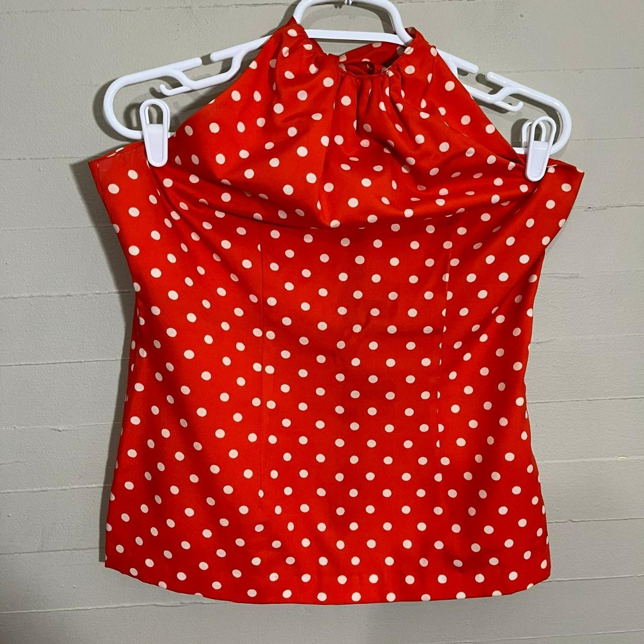American Vintage Shirt Brand Beverly Paige Red and... - Depop