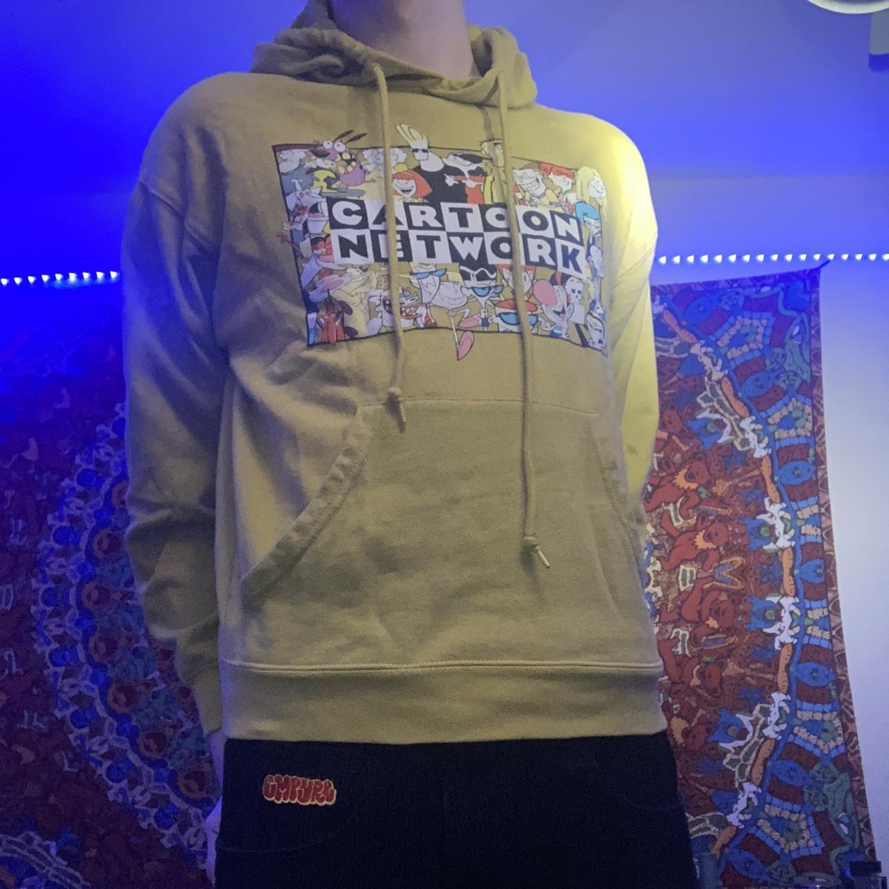 Yellow cartoon 2024 network hoodie