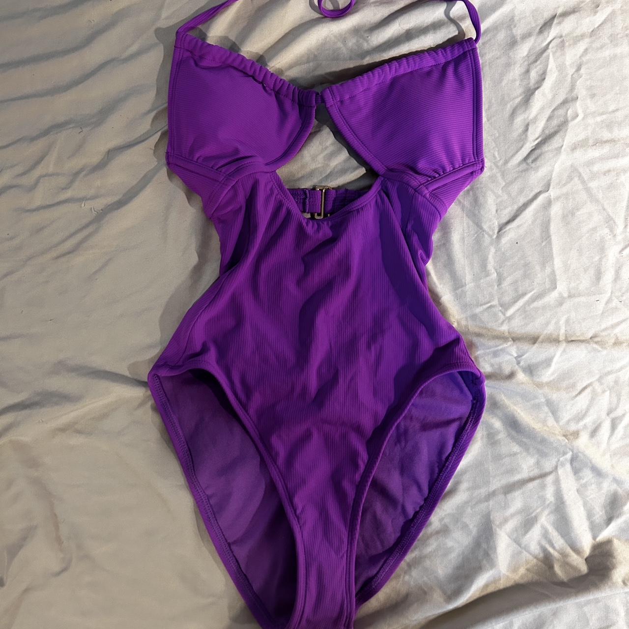 Target Wild Fable purple one piece swimsuit, size... - Depop