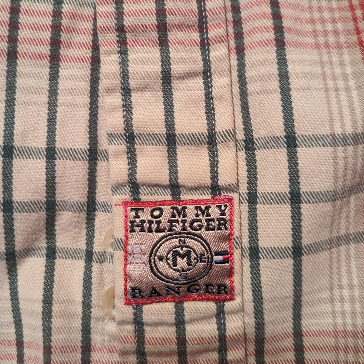 Tommy Hilfiger Shirt Mens Size L Plaid Button Long... - Depop