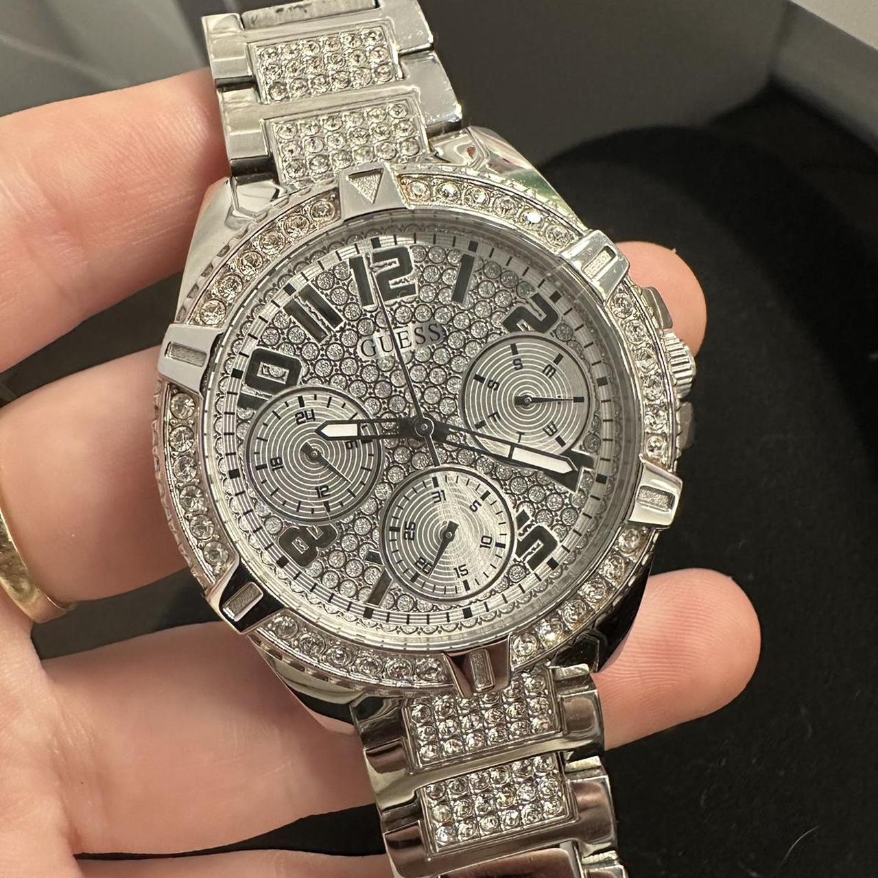 GUESS Silver watch Will need a new battery Only Depop